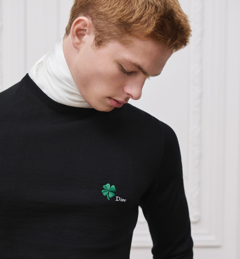 Sweater with Dior Clover Embroidery 3