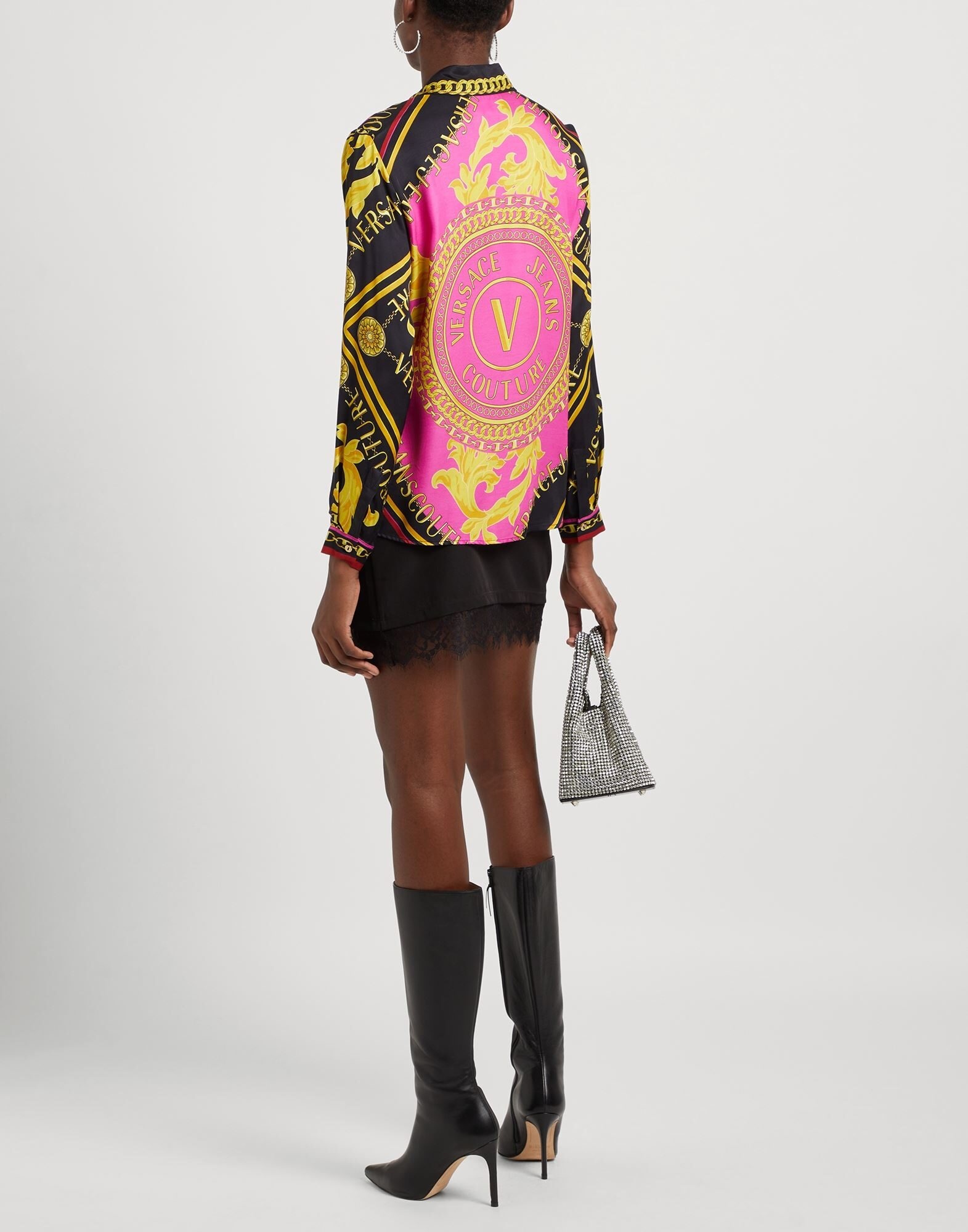 Black Women's Patterned Shirts & Blouses - 3