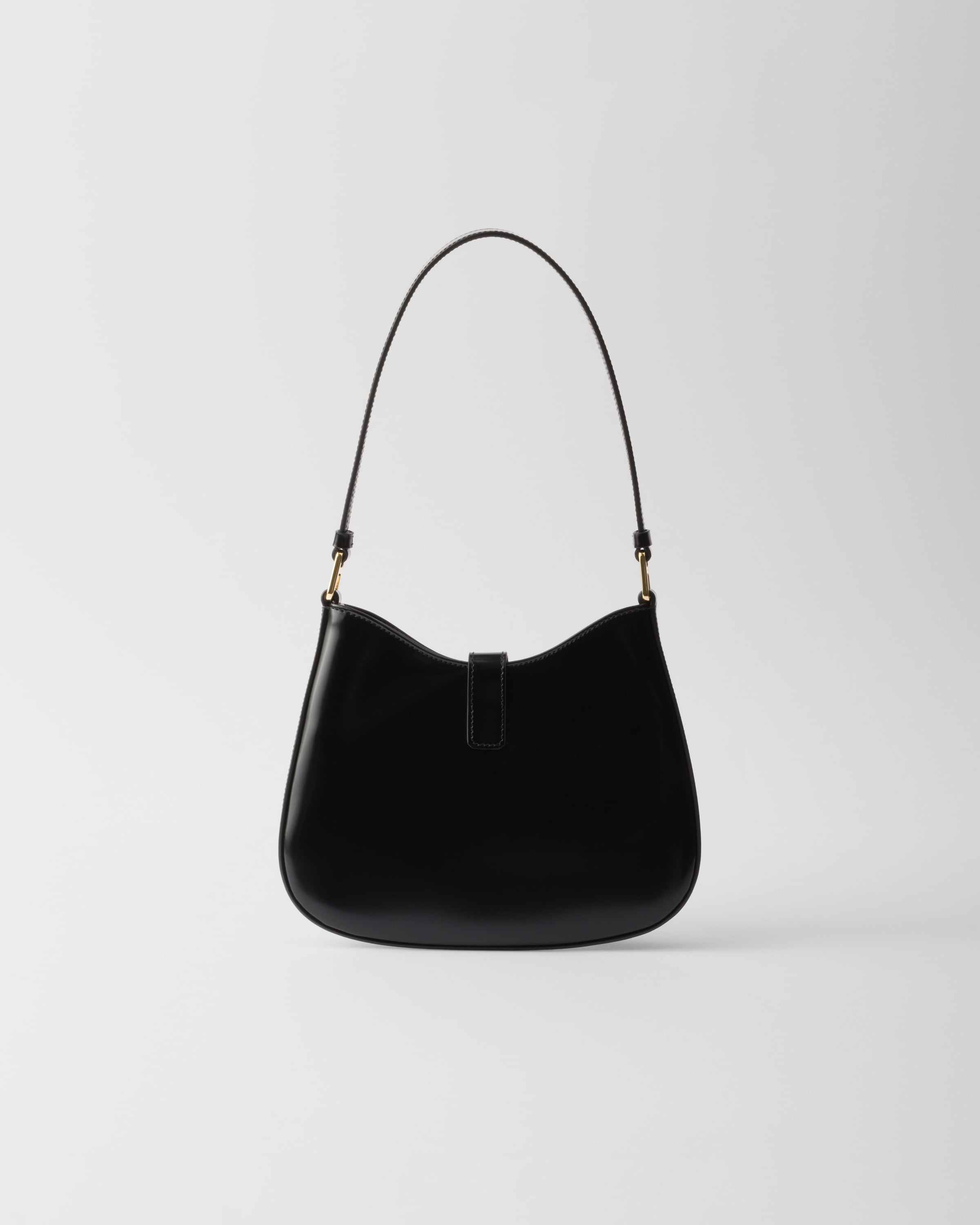 Prada Cleo brushed leather shoulder bag with clasp closure - 3