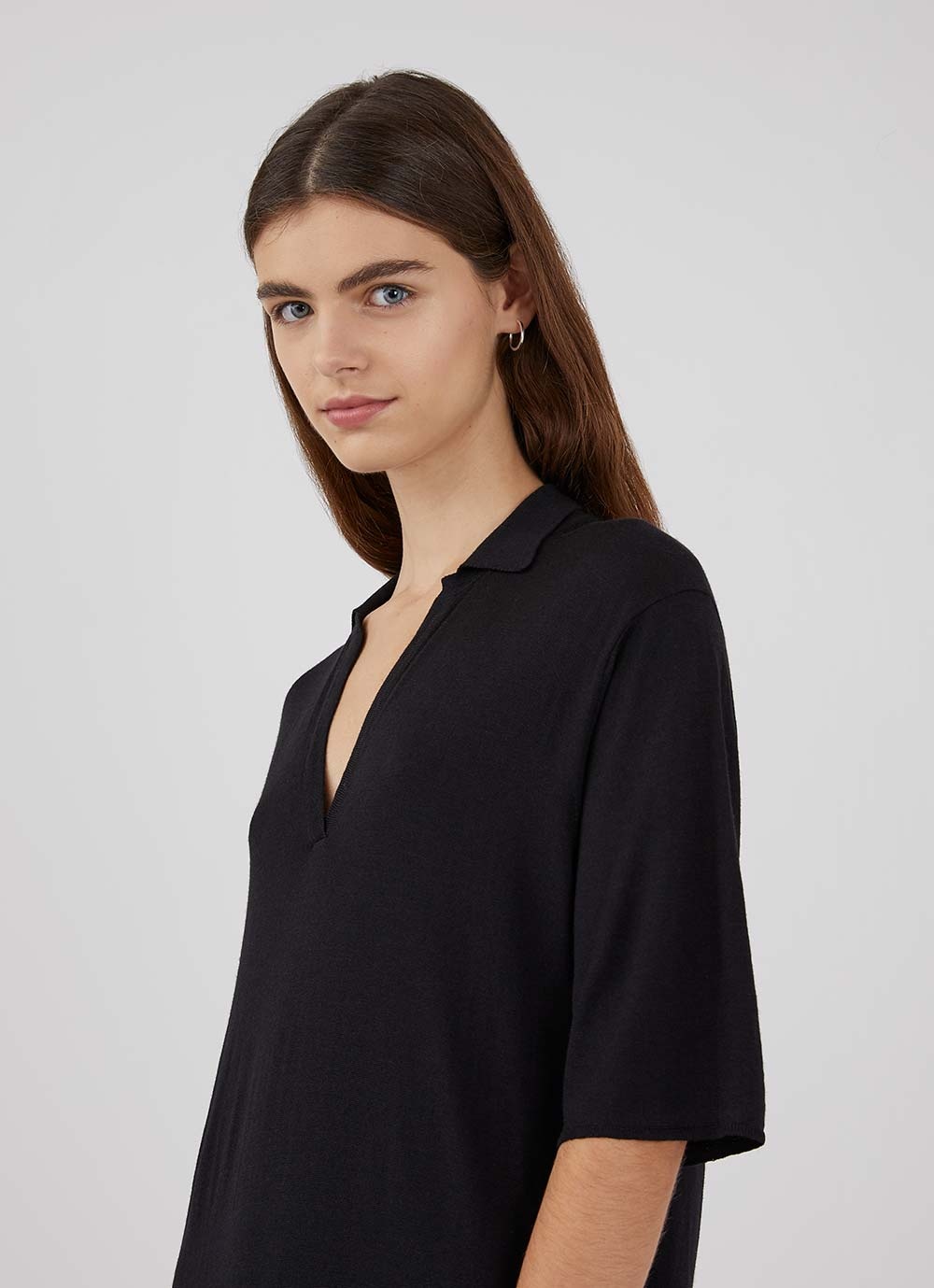 Merino Silk Polo Dress - 4