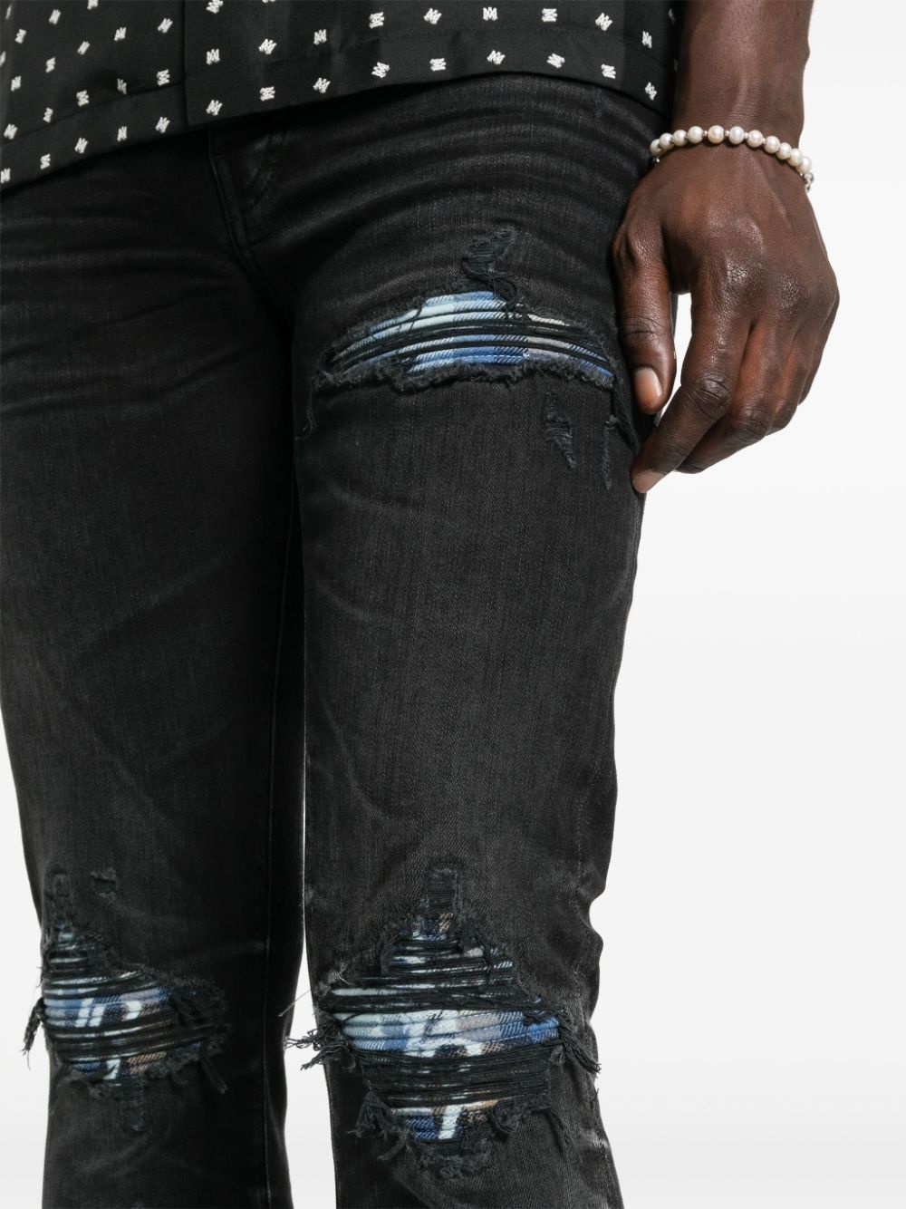 Plaid MX1 mid-rise skinny jeans - 5