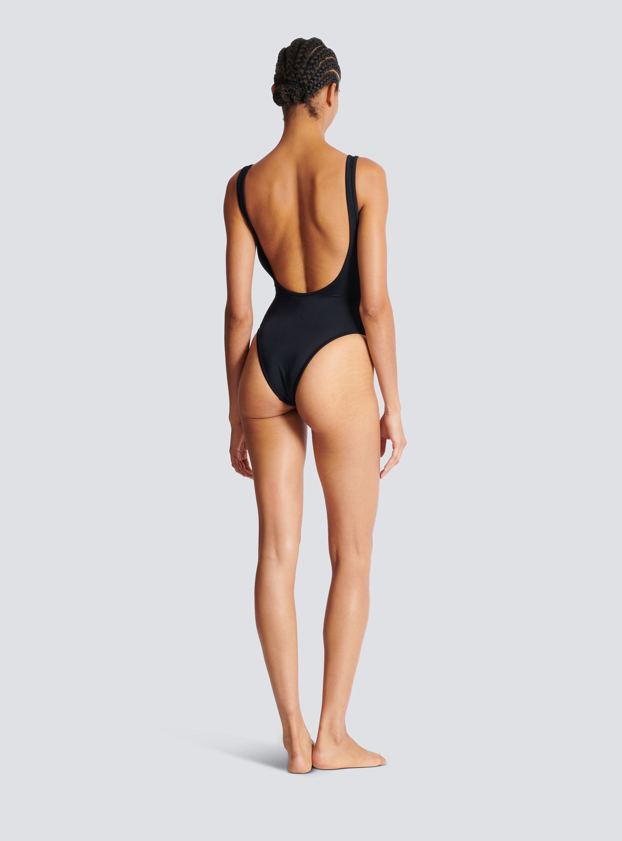 【関税＆送料込み】Balmain Swimsuit Two-piece swimsuit with Balmain logos beige beige - Women