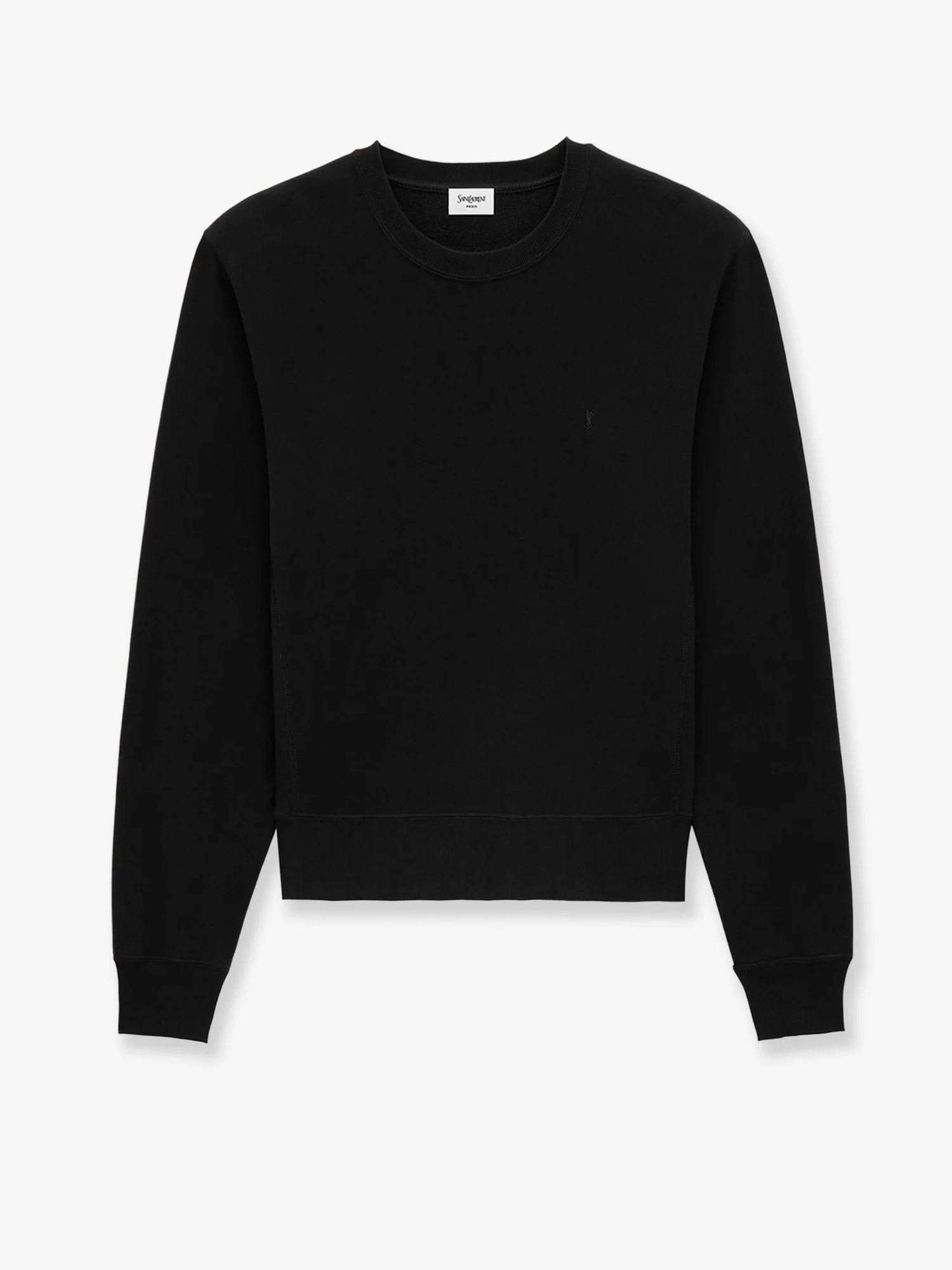 Saint Laurent Certified Cotton Sweatshirt With Cassandre Embroidery - 1