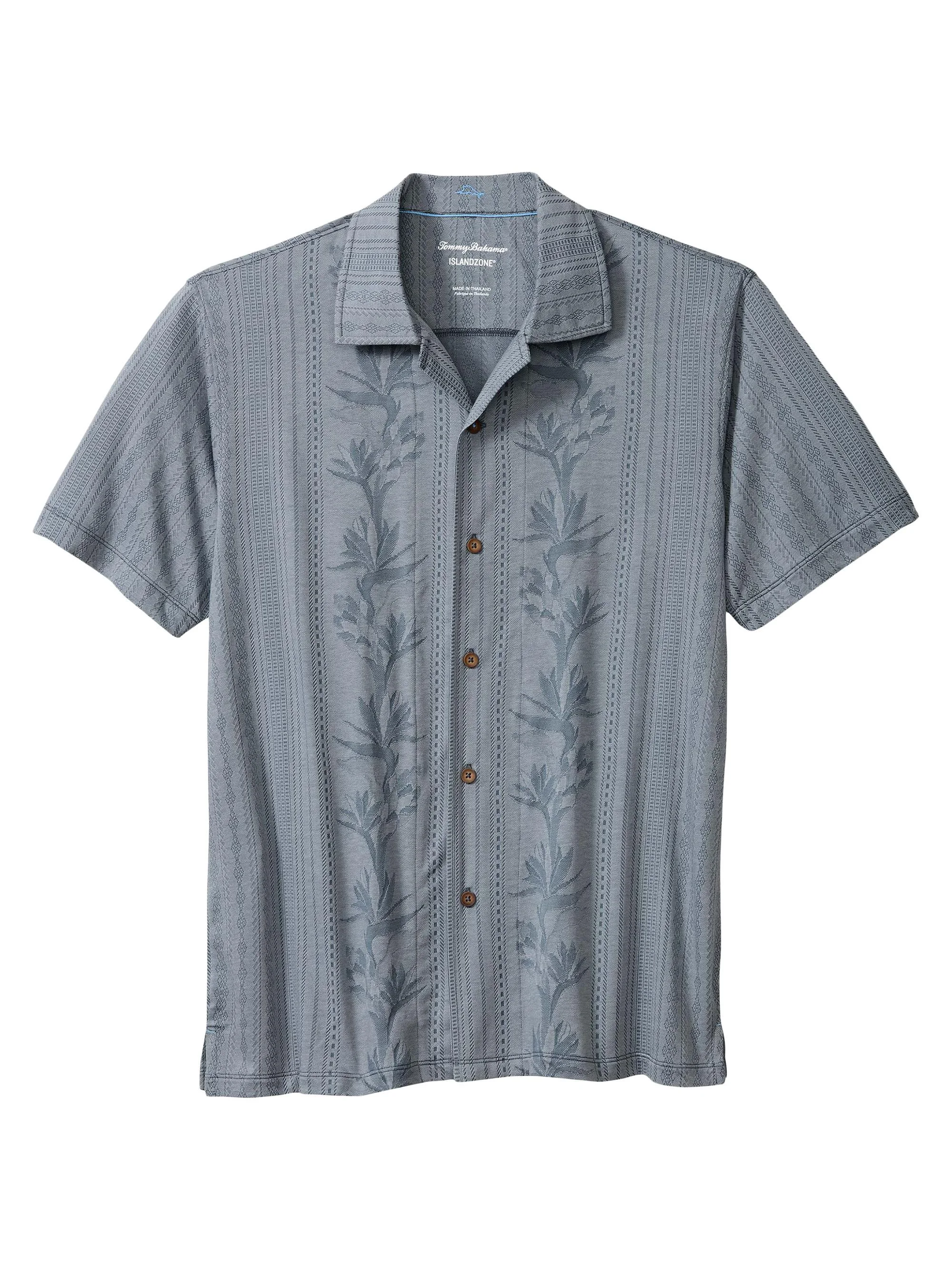 Men's Palm Fresco Beach Short-Sleeve Shirt - Steel - 1