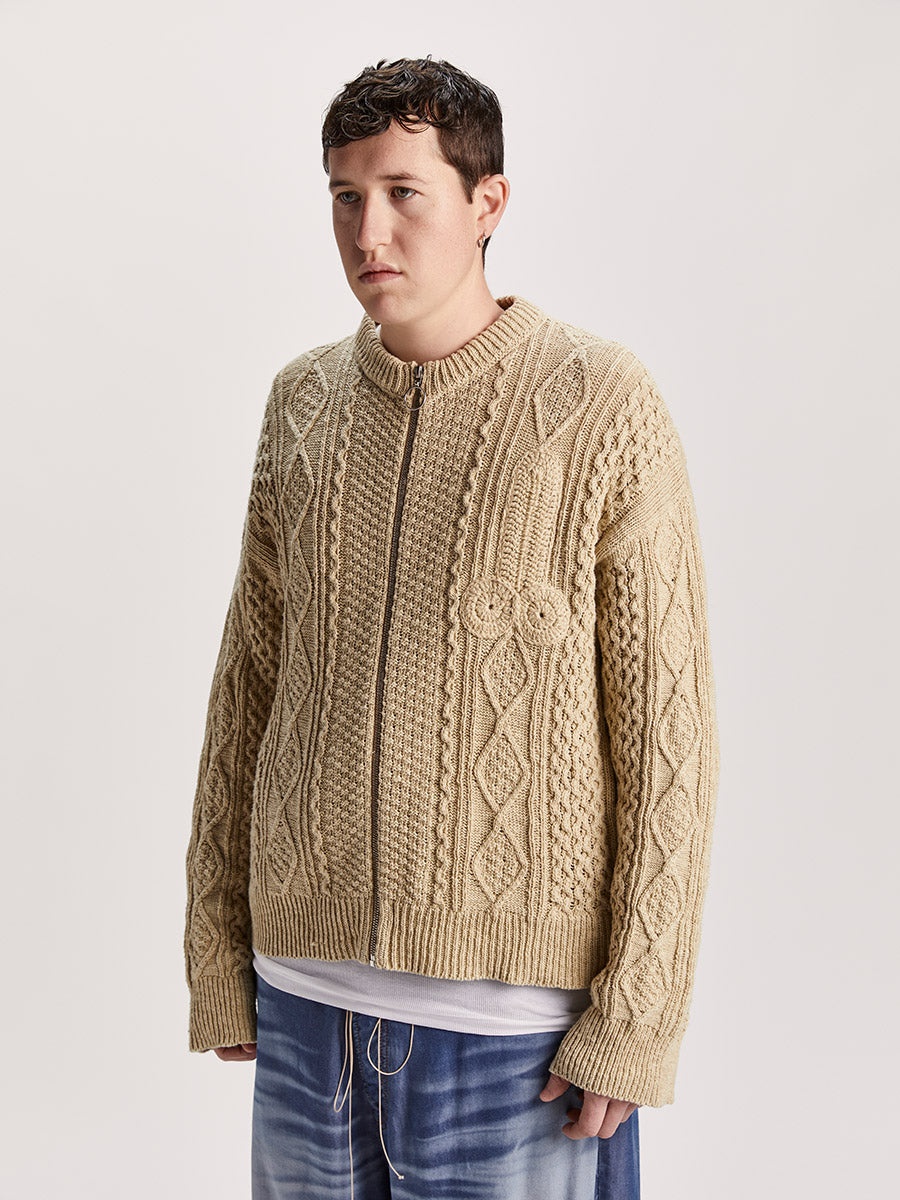 Cazzo Cardigan Natural - 3