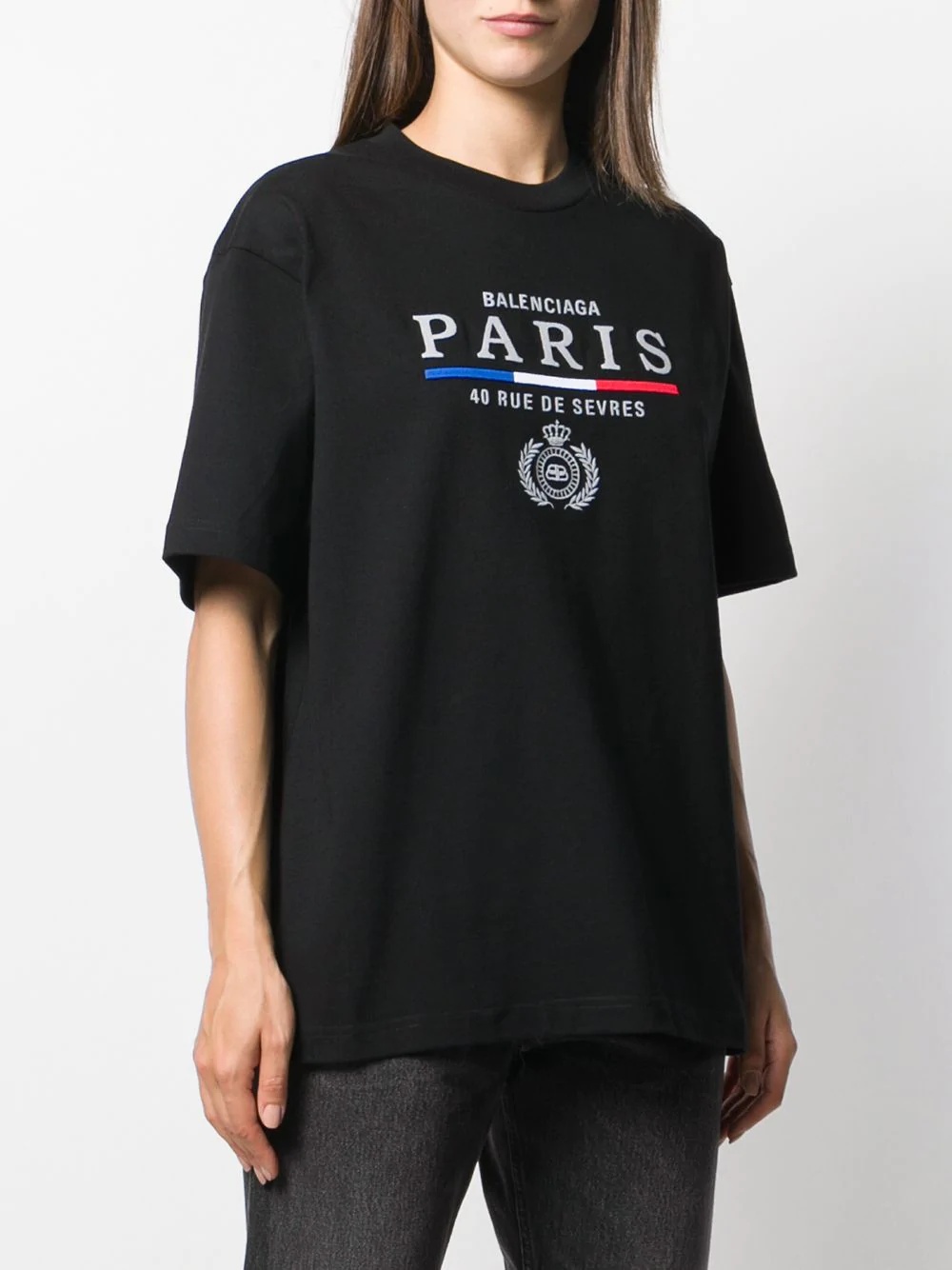 embroidered logo T-shirt - 3