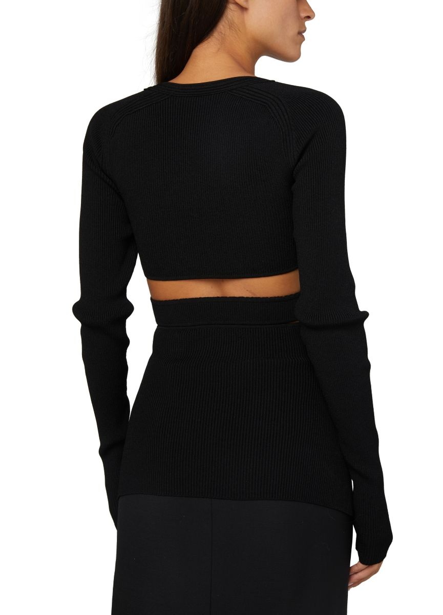 Long sleeve Cut-out top - 5