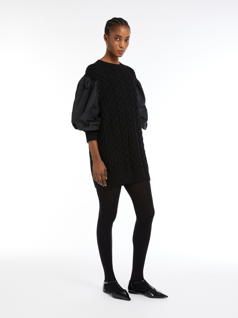 Max Mara ANCELLA Wool dress with balloon sleeves outlook