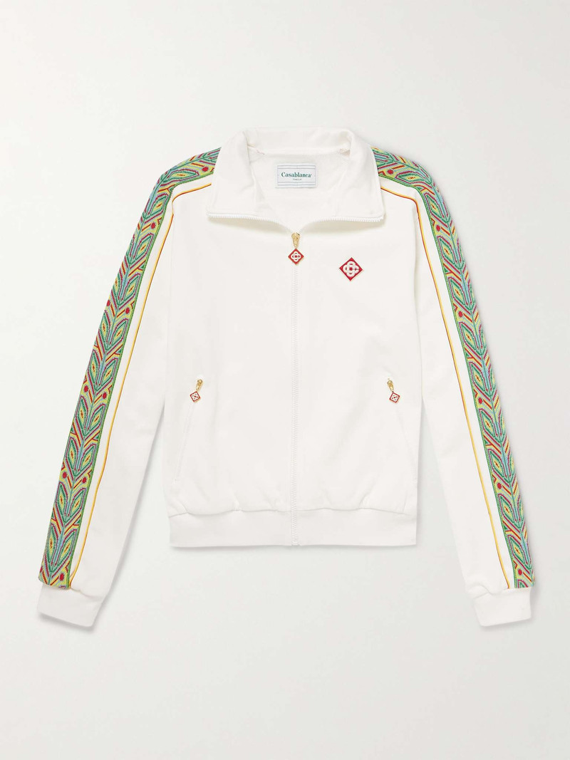 Futuro Laurel Logo-Appliquéd Jersey Track Jacket 1