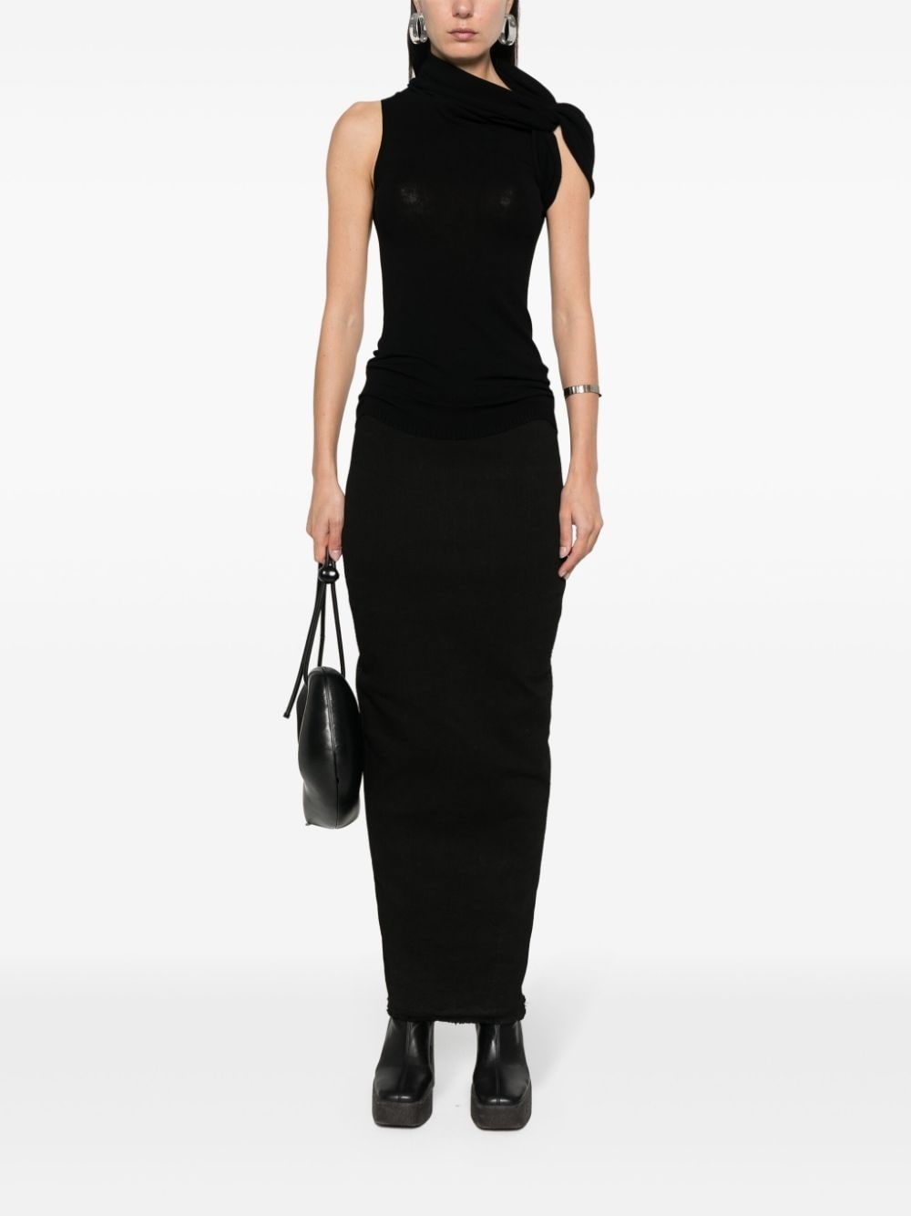 high-neck knitted top - 2
