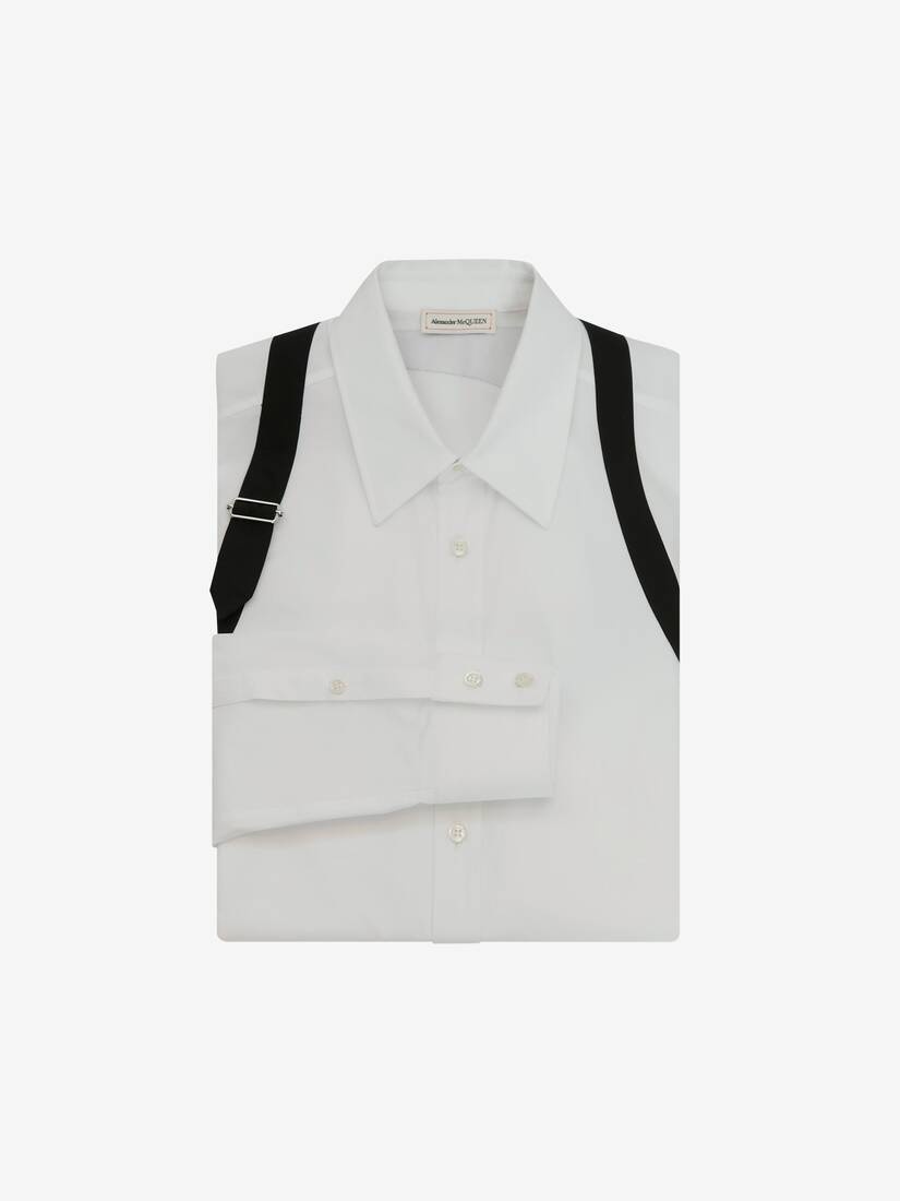 Cage Harness Shirt in White - 1