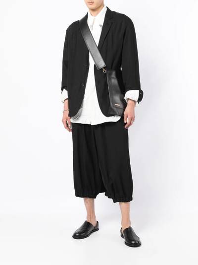 Yohji Yamamoto cropped-leg sarrouel trousers outlook