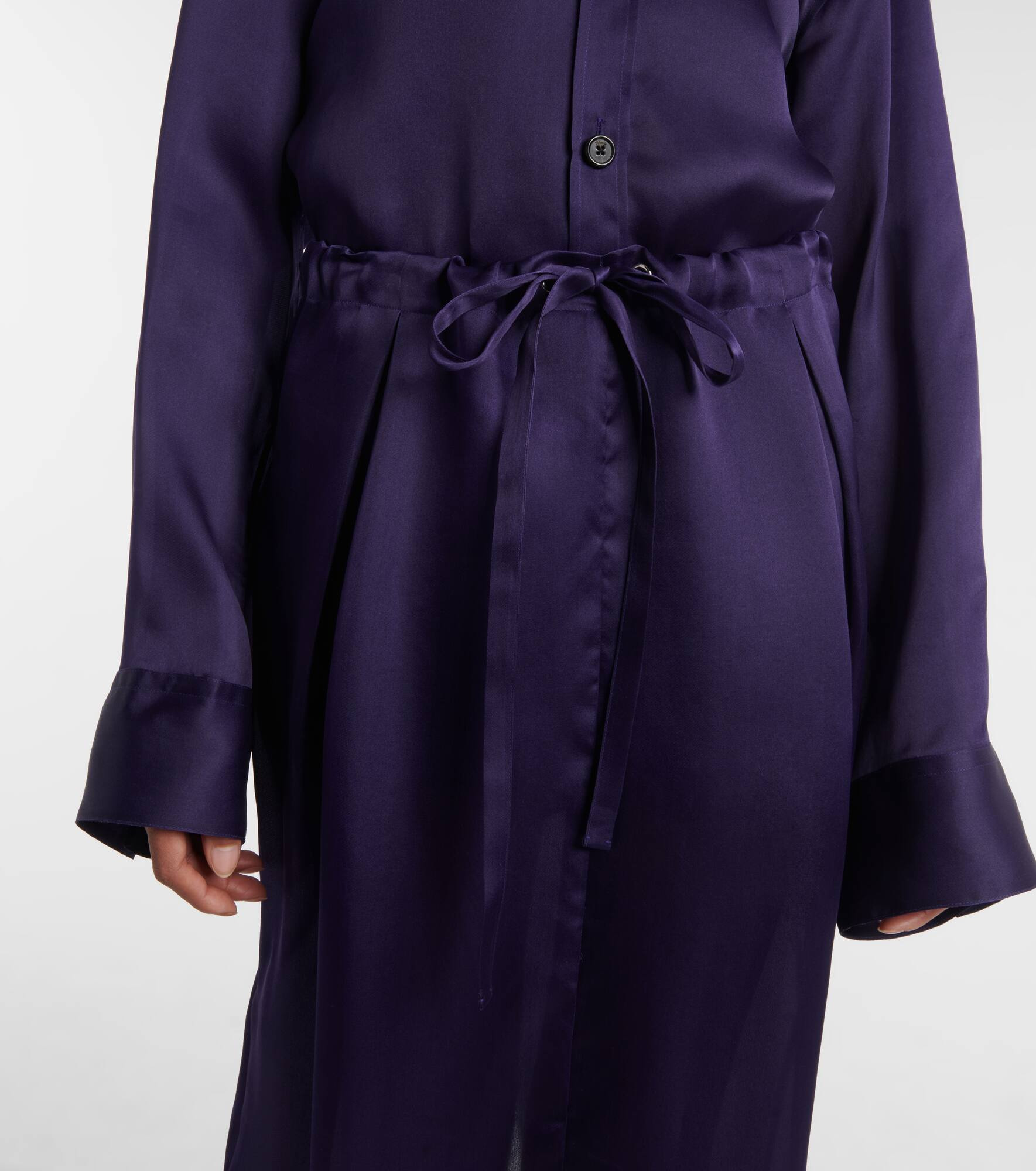 Chenton silk organza maxi skirt - 4