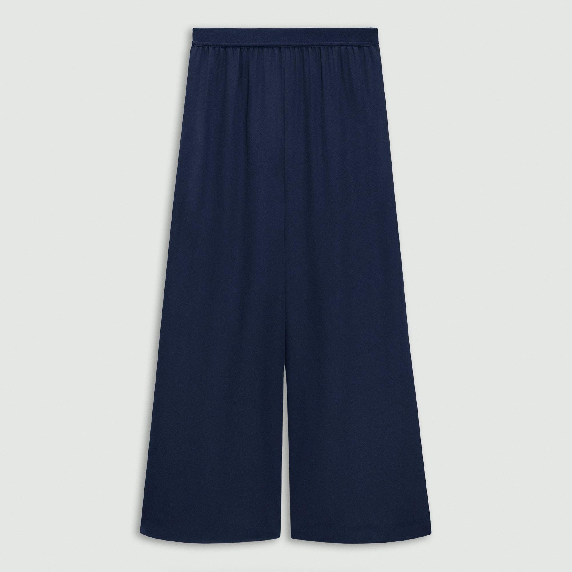 Wide-Leg Pant in Silk Georgette - 1