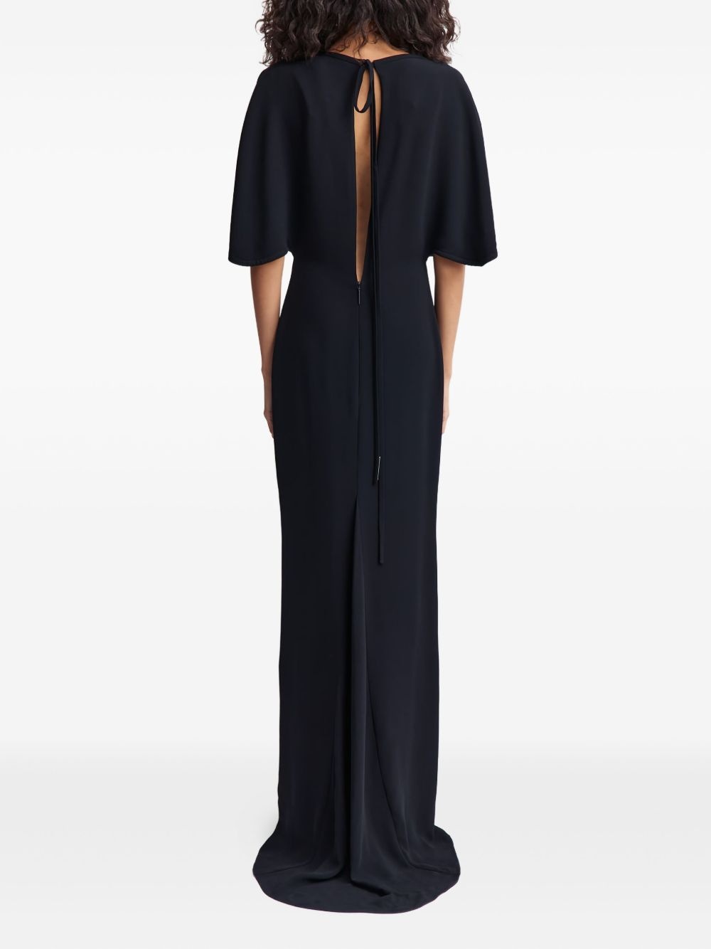 Dona cape-sleeve maxi dress - 4