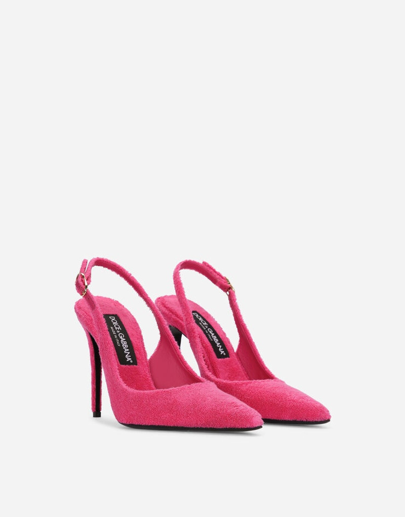 Dolce & Gabbana Lollo terrycloth slingbacks outlook