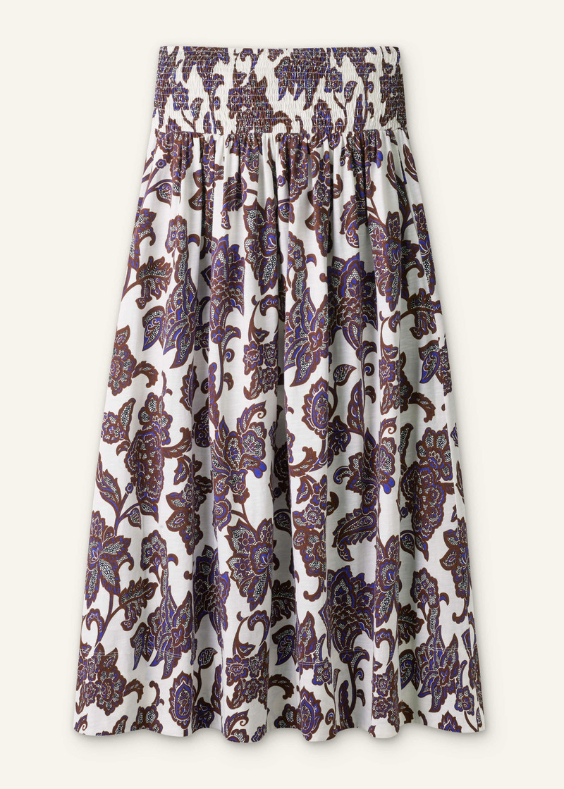 Shirred Waist Maxi Skirt 6