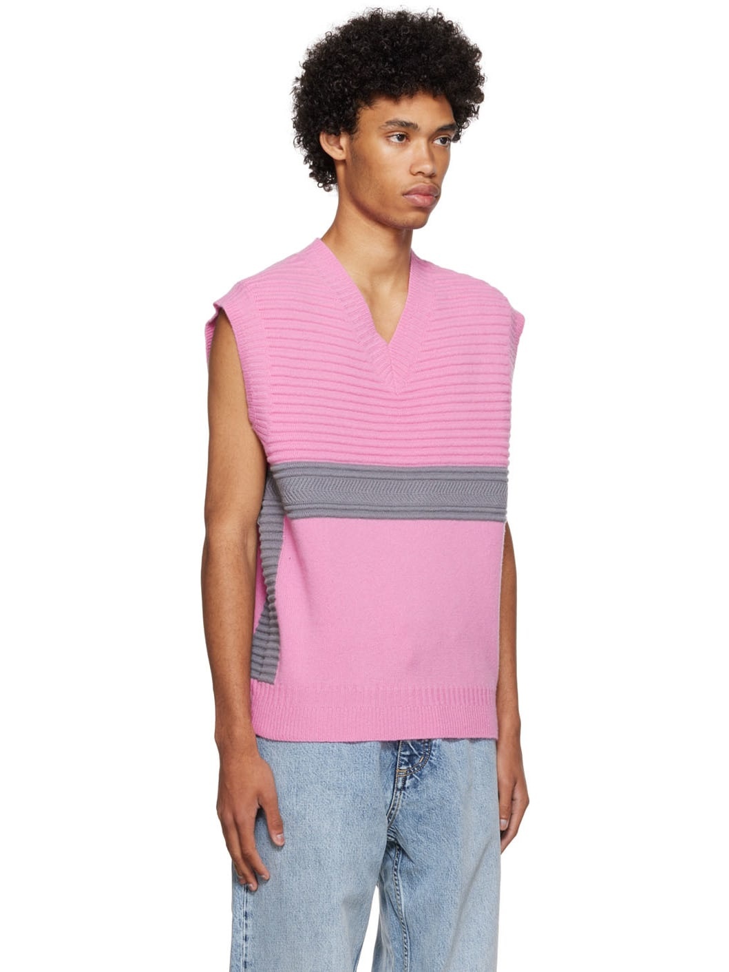 SSENSE Exclusive Pink Mane Vest - 2