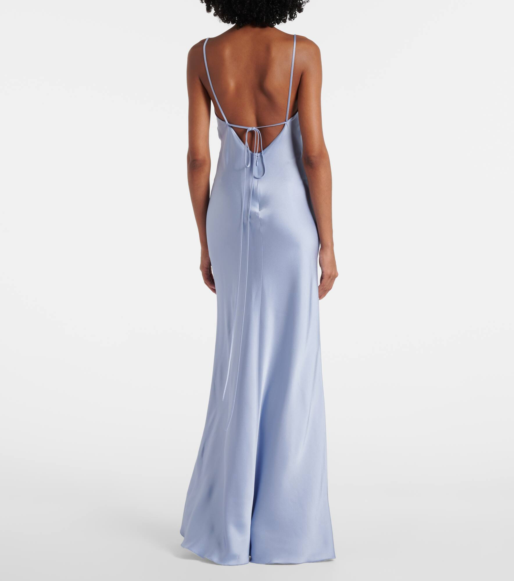 Cutout satin gown - 3