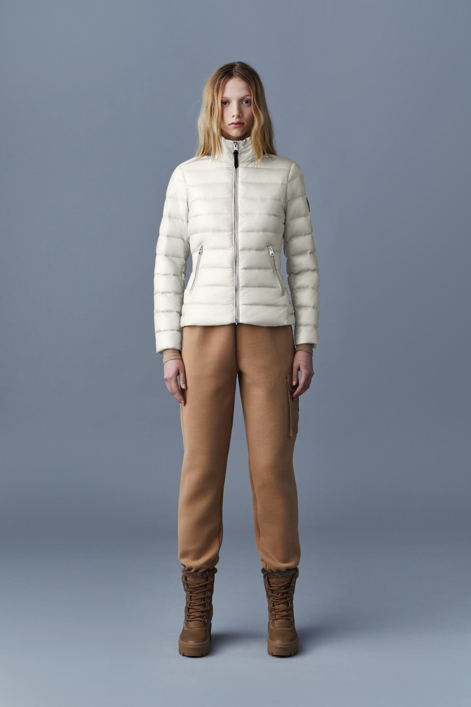DAVINA Recycled E3-Lite down jacket with peplum - 2