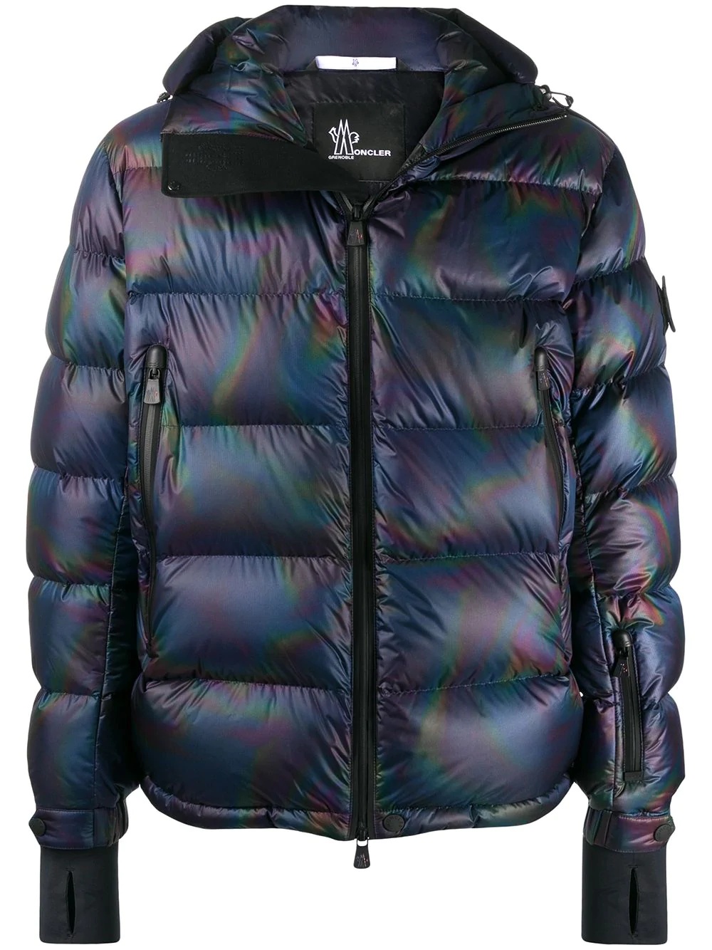 oil slick puffer jacket - 1