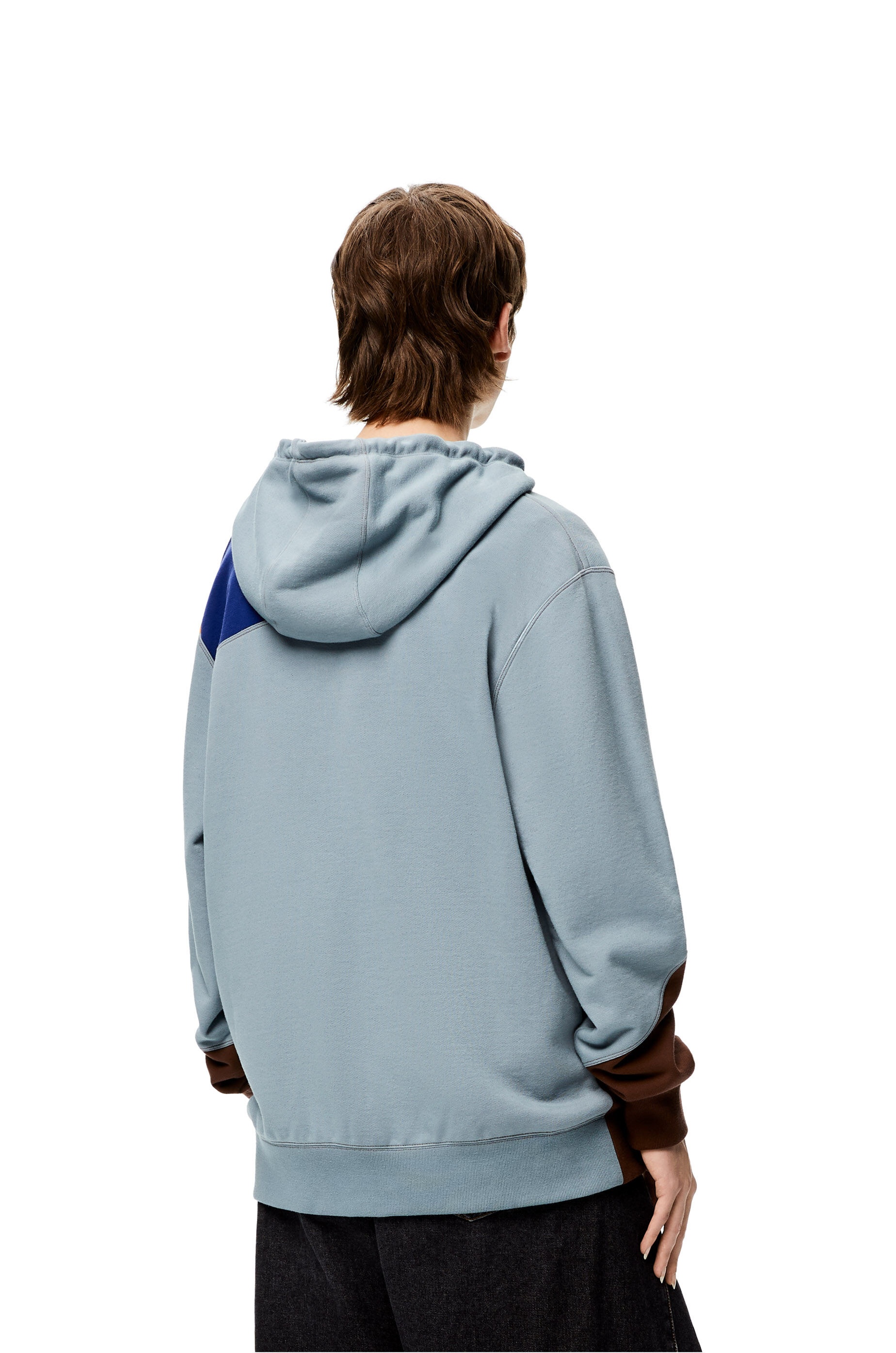 Multicolour zipped hoodie in cotton - 4