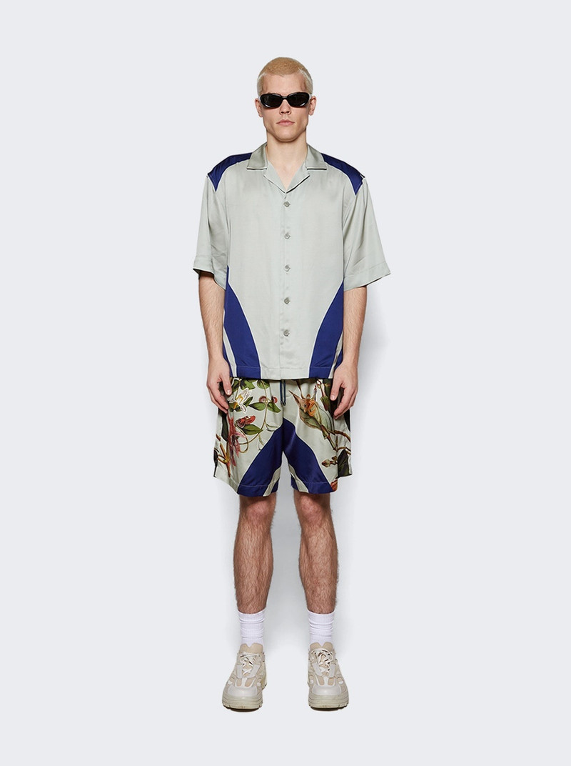 Dries Van Noten Piperi Printed Shorts Grey outlook