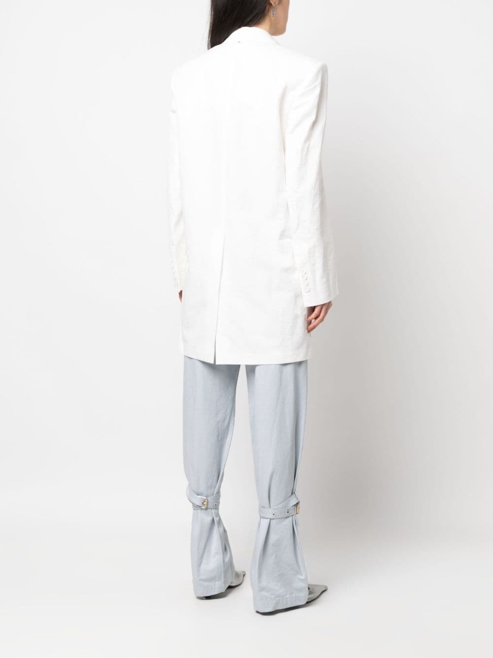 oversized single-breasted blazer - 4