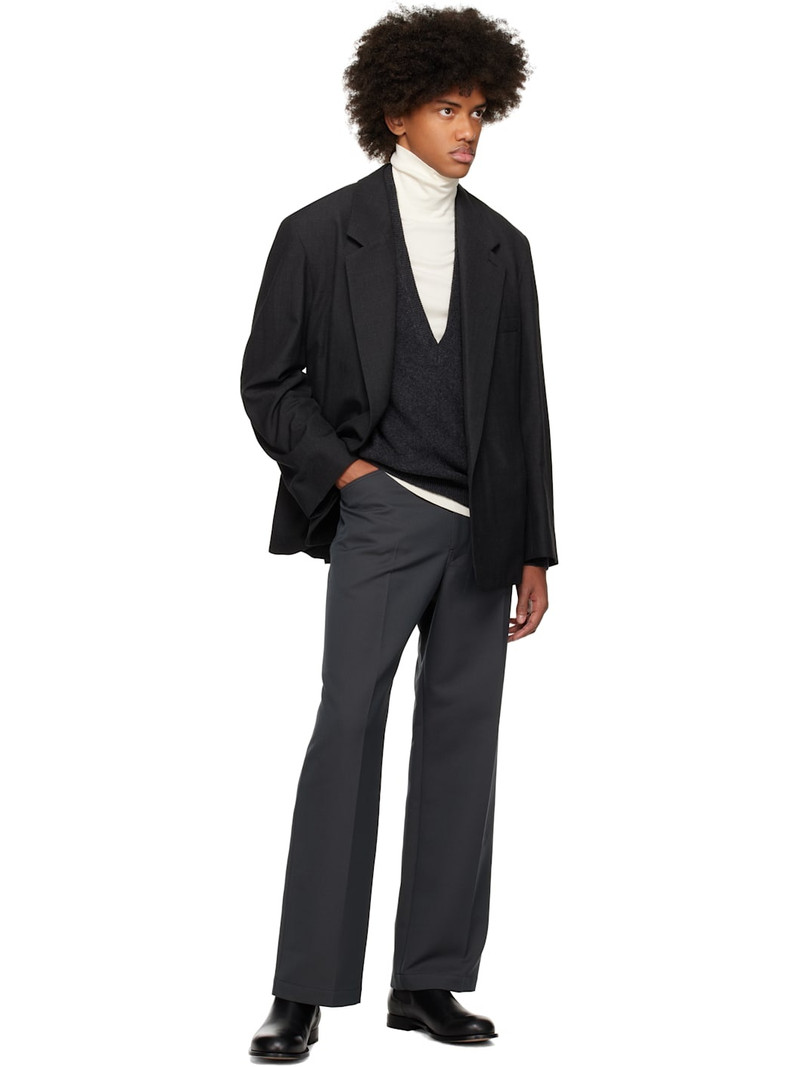 Lemaire Black Maxi Double Breasted Blazer outlook
