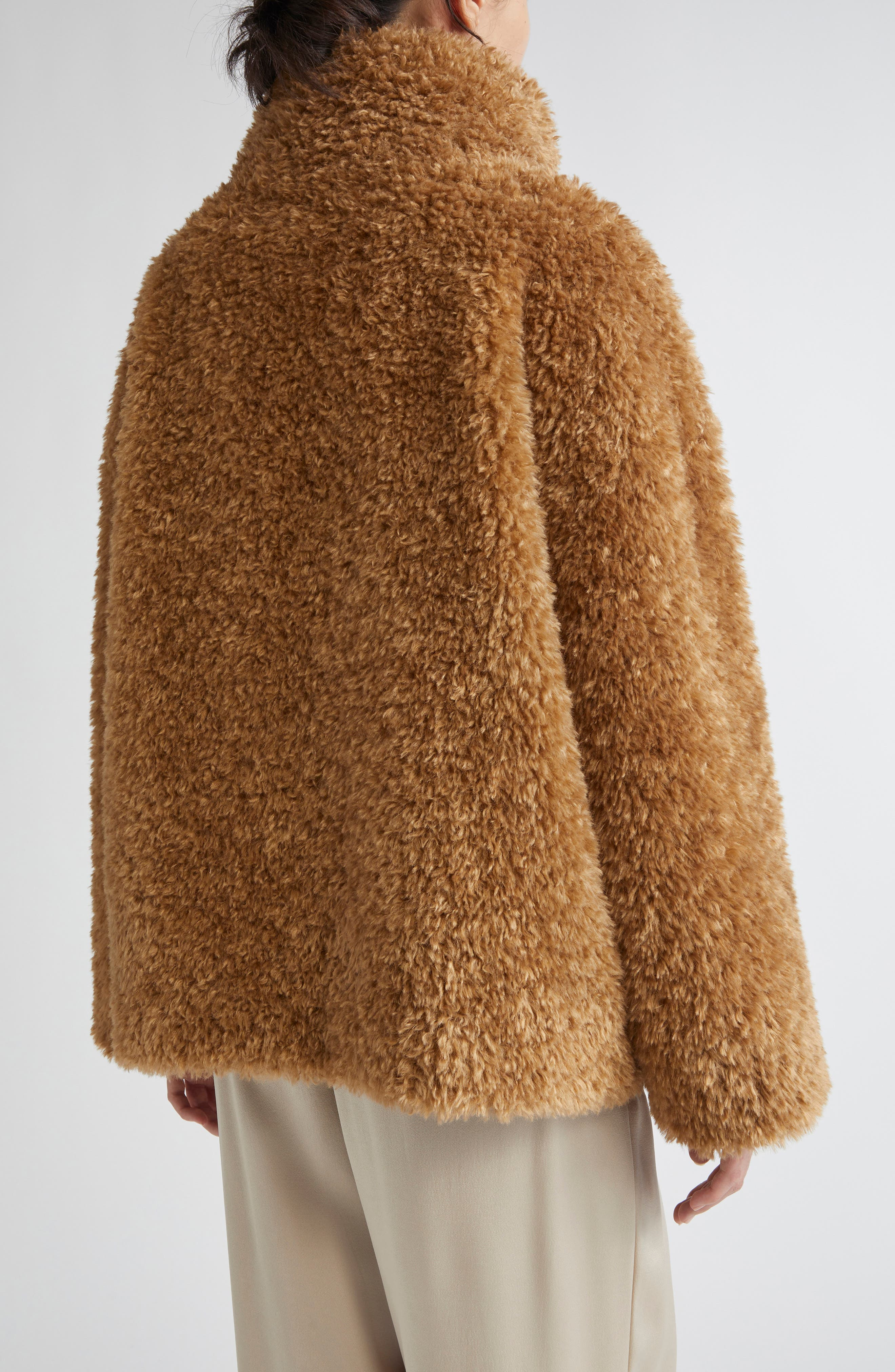 Herno Curly Faux Fur Jacket in Sabbia at Nordstrom - 3