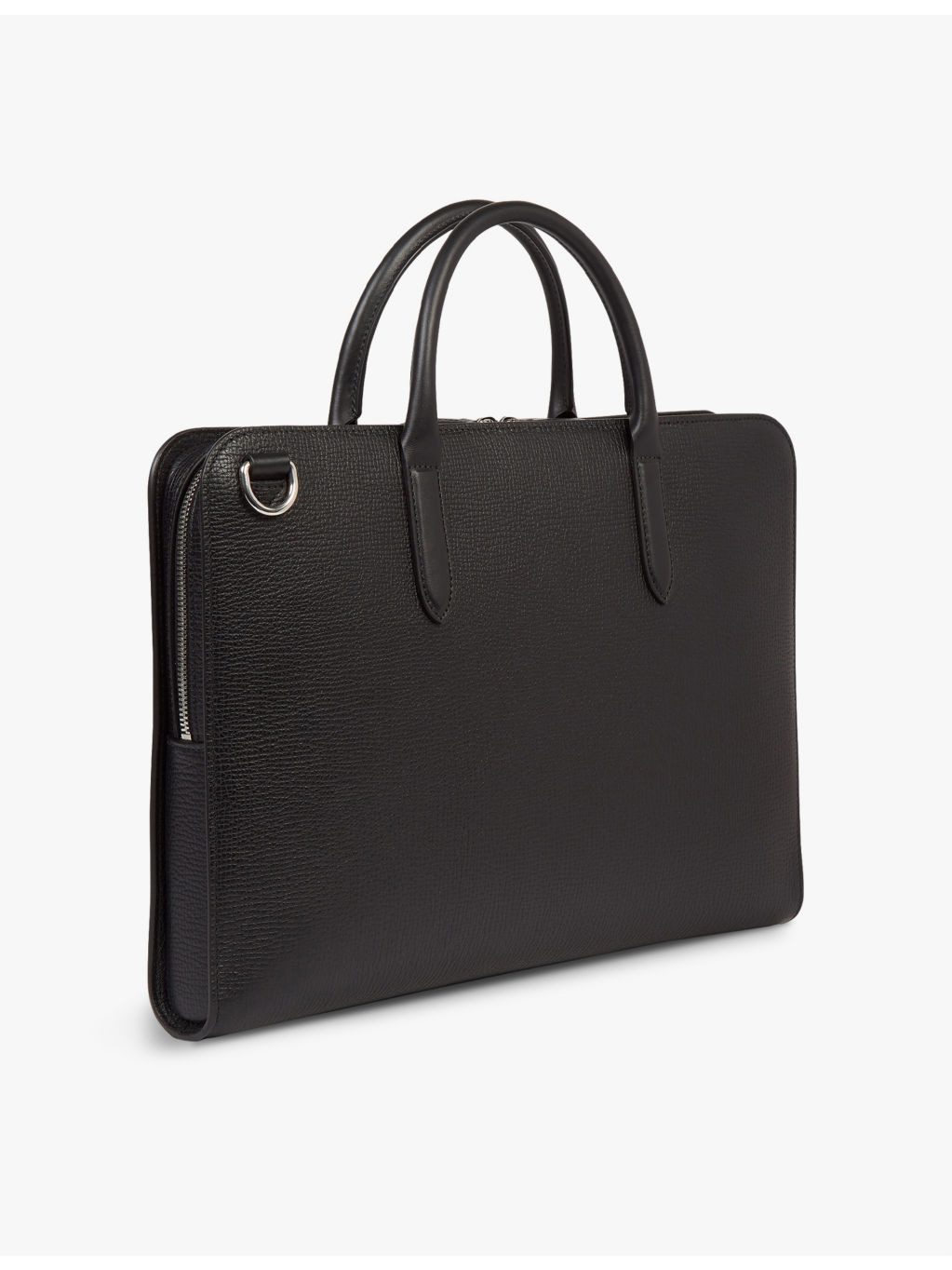 Ludlow Ultra-Slim grained-leather briefcase - 3