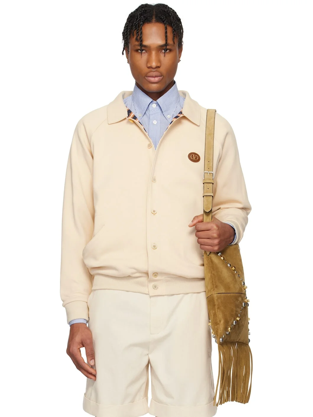 Beige VLogo Signature Jacket - 1