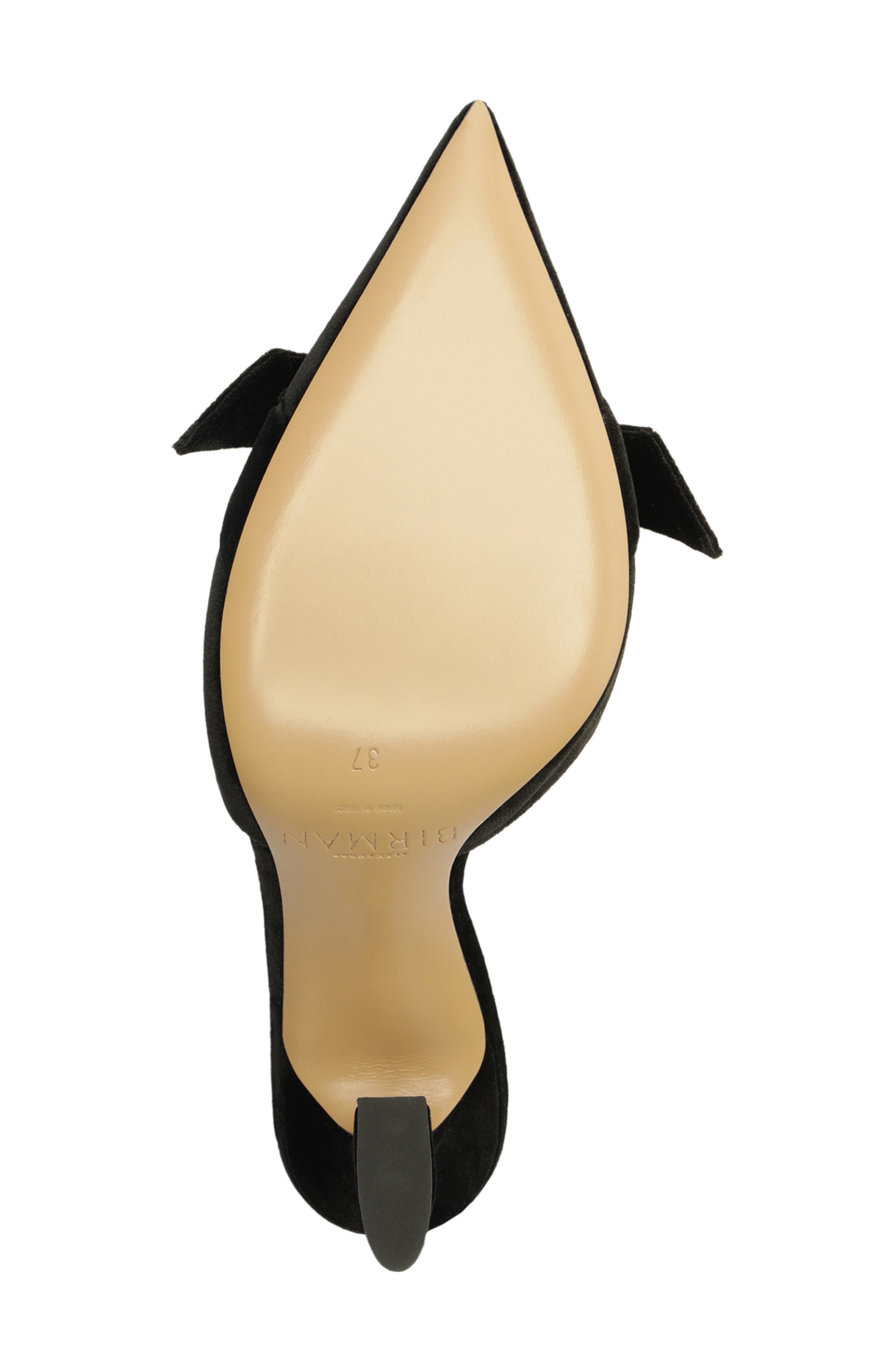 Alexandre Birman Clarita Bow Pointed Toe Slingback Sandal in Black at Nordstrom - 6