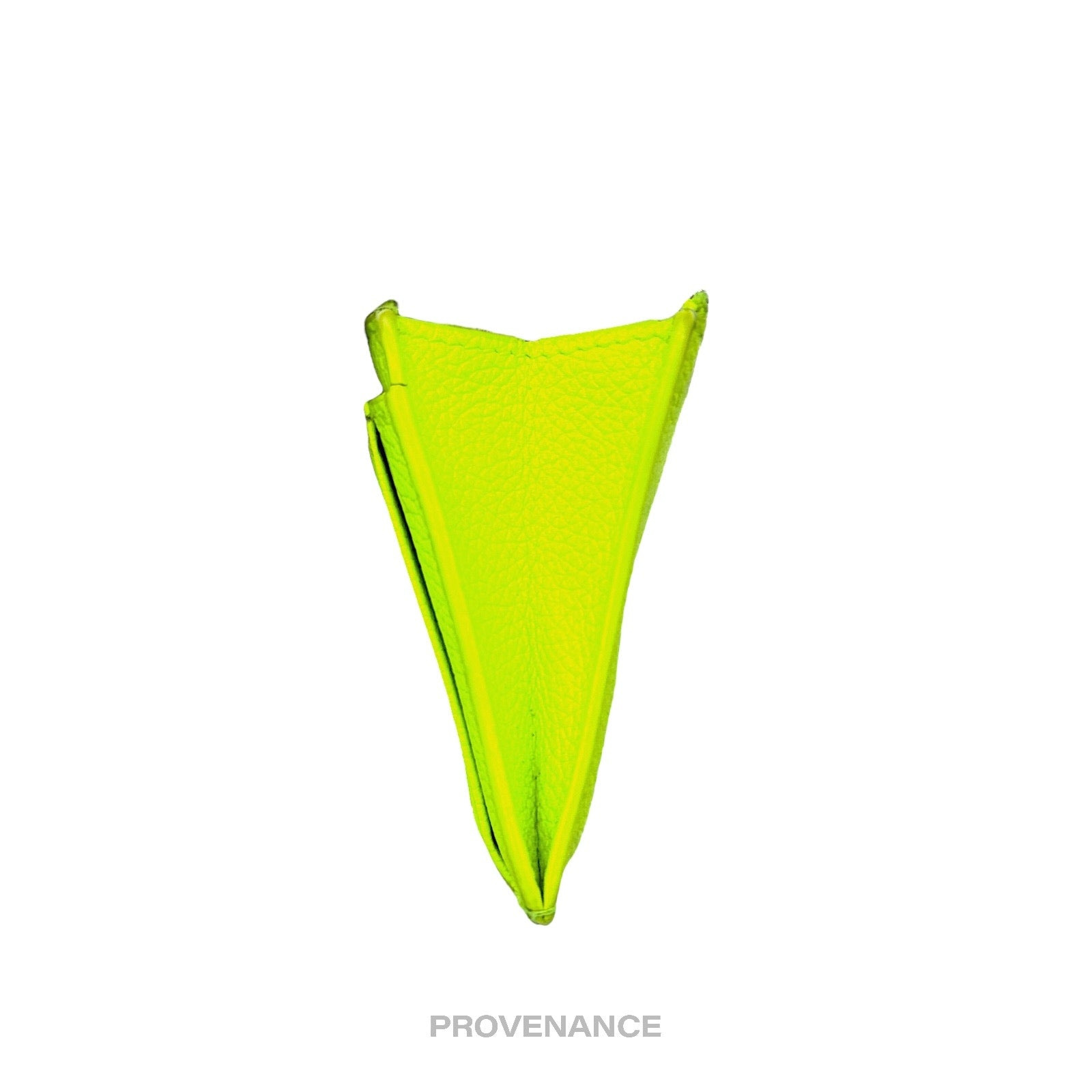 Balenciaga Logo Fragment Zip Card Wallet - Neon - 6