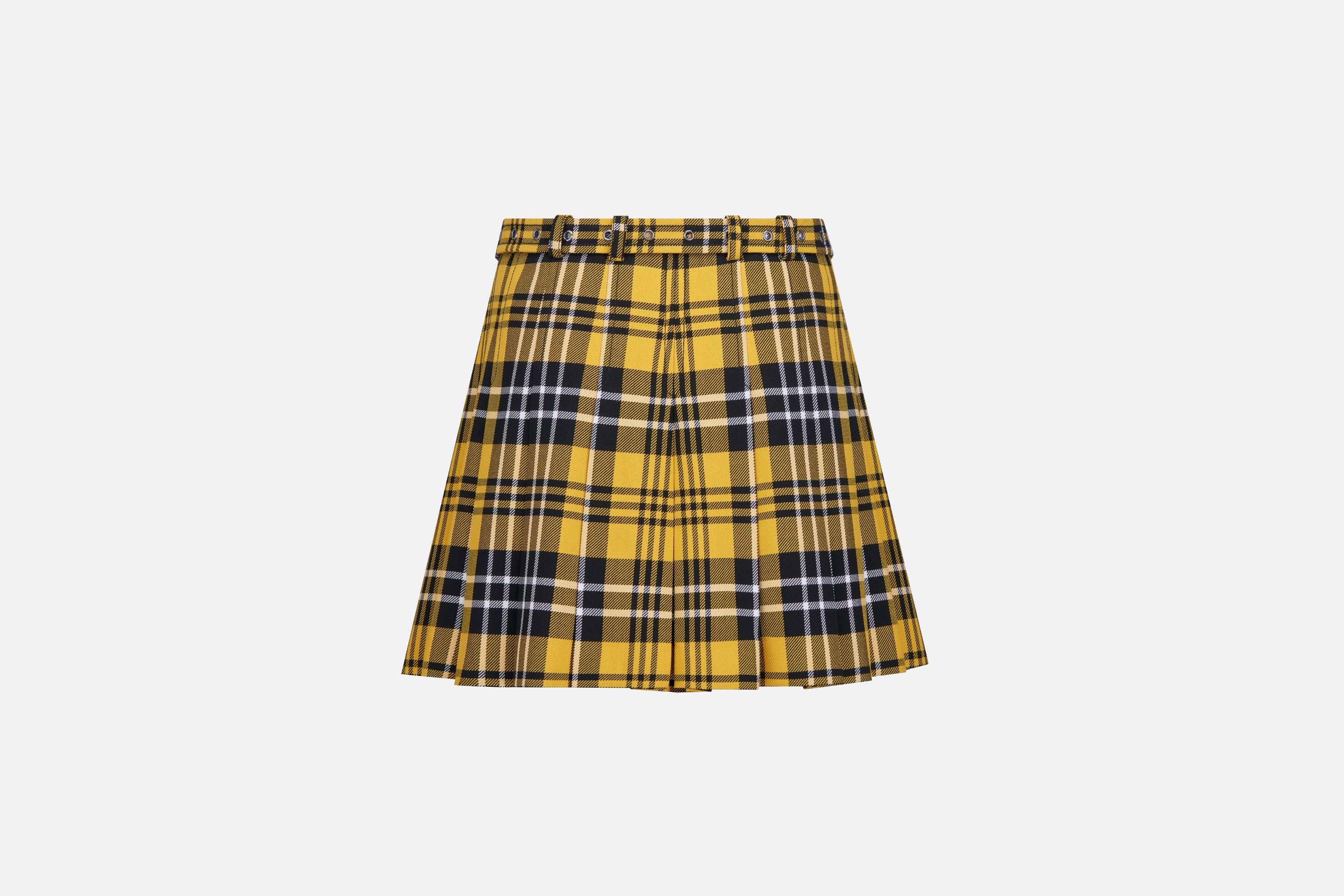 Pleated Miniskirt with Belt - 2
