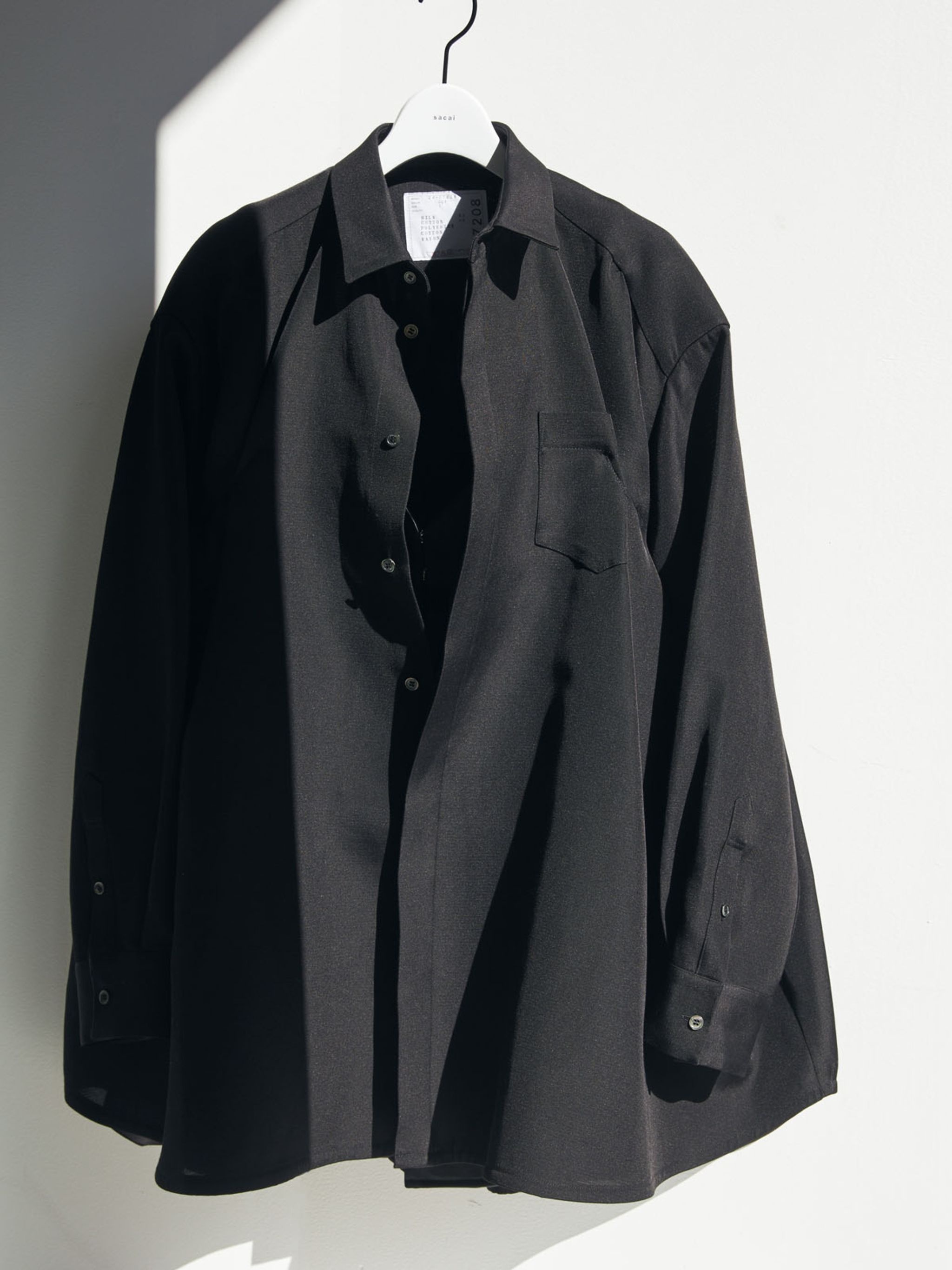 Double-Faced Silk Cotton Shirt Dress - 6