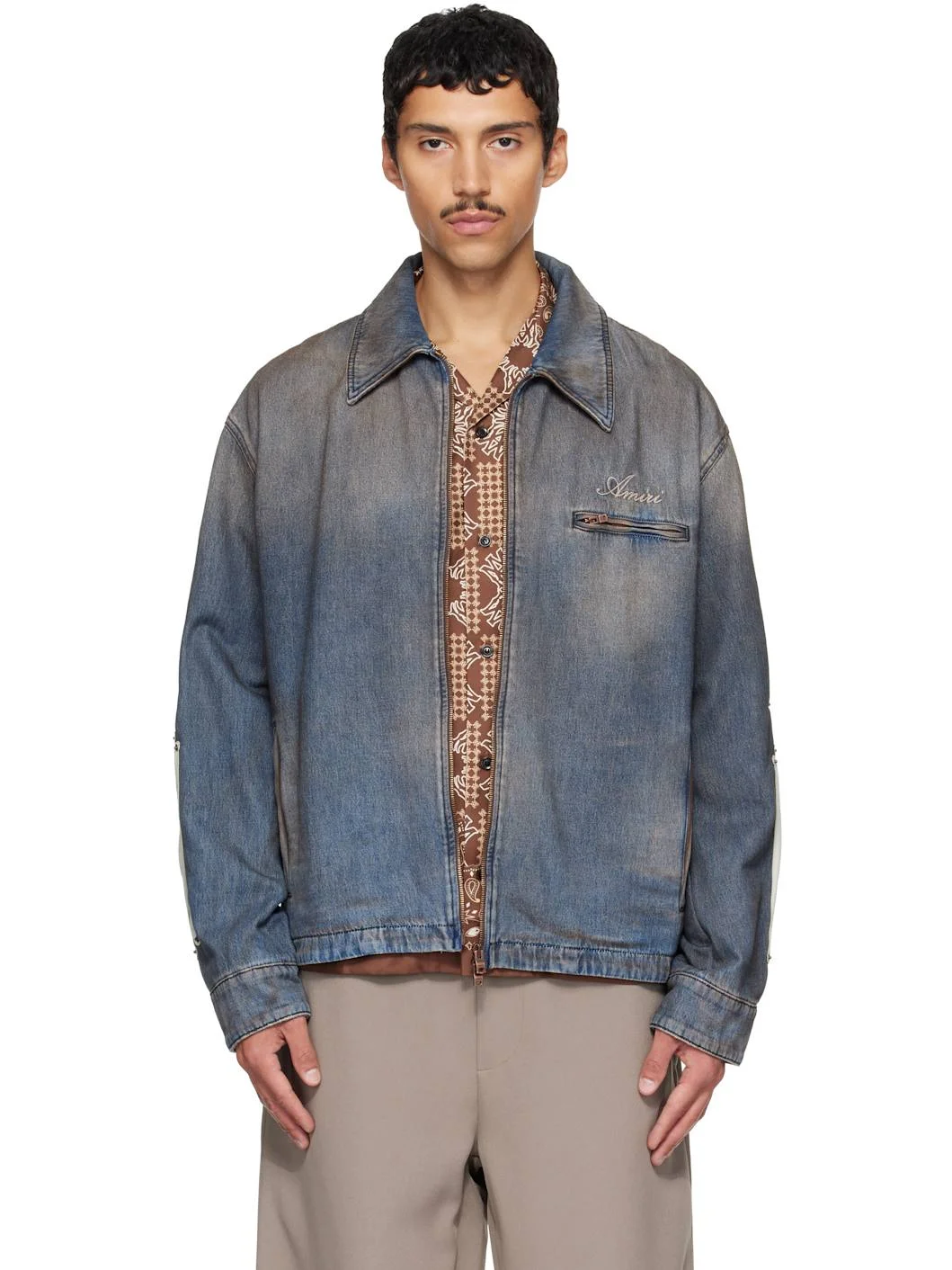 Blue Bones Denim Blouson Jacket - 1