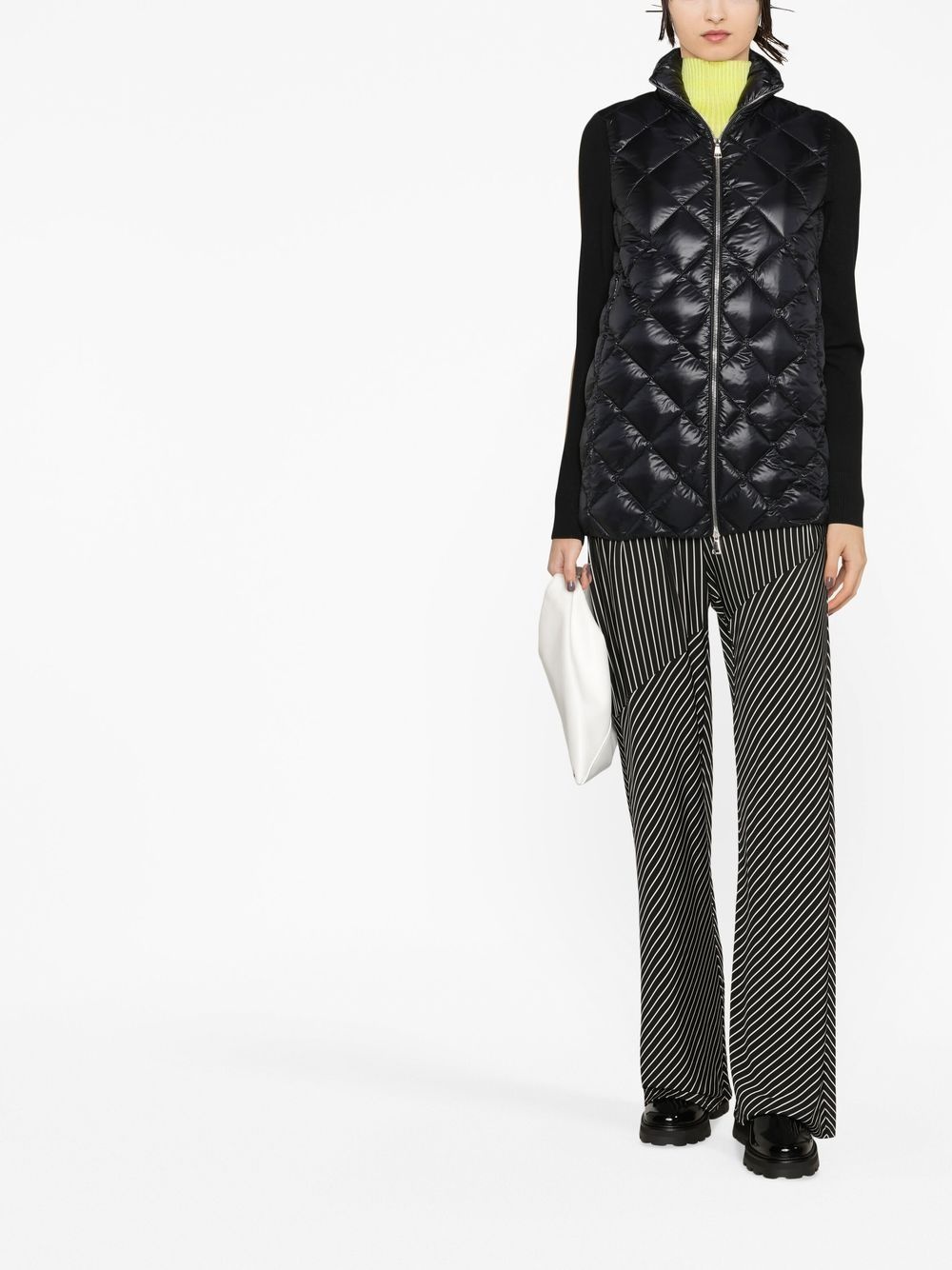 contrast-panel down parka - 2