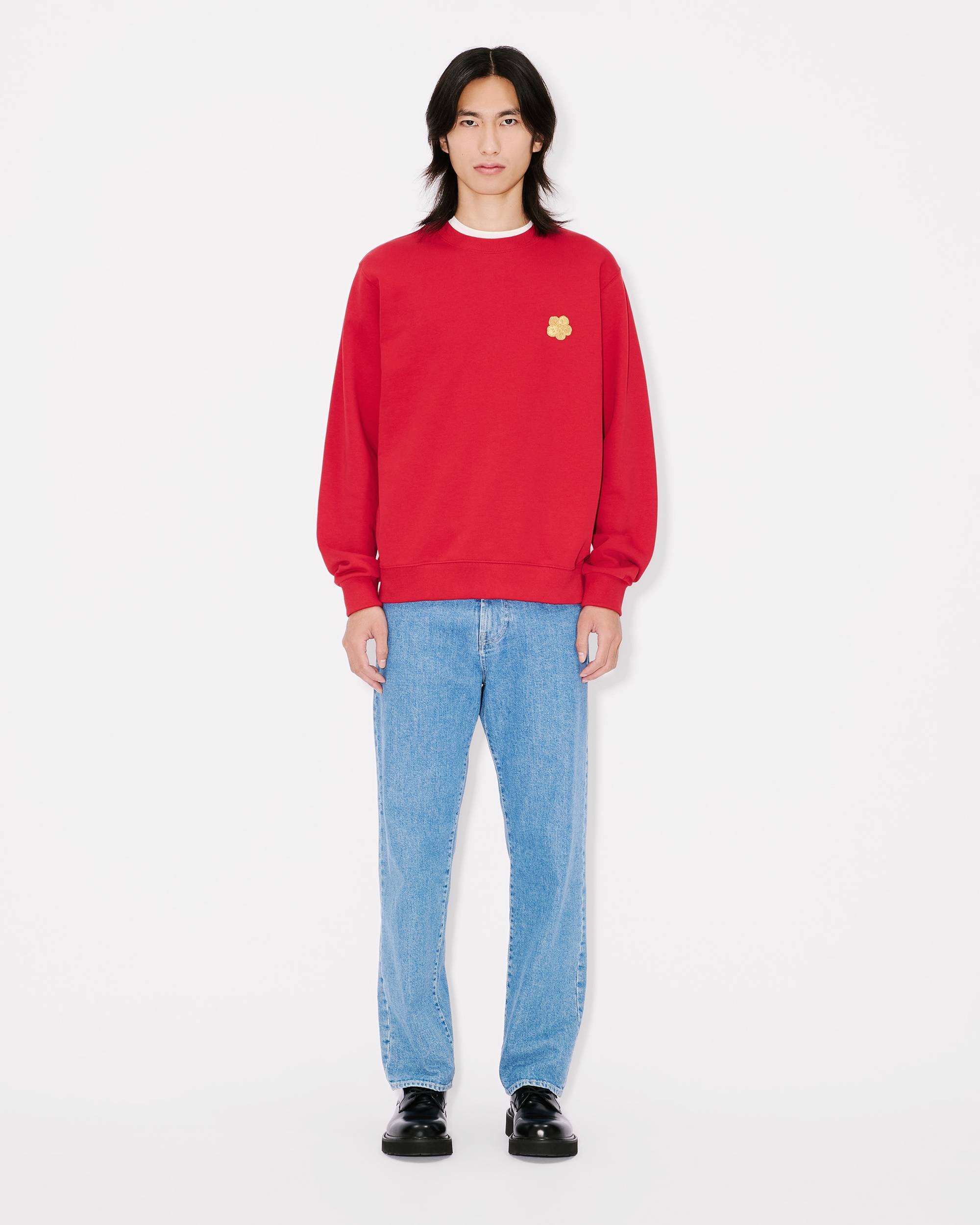 'Boke Flower' embroidered slim sweatshirt in cotton - 5