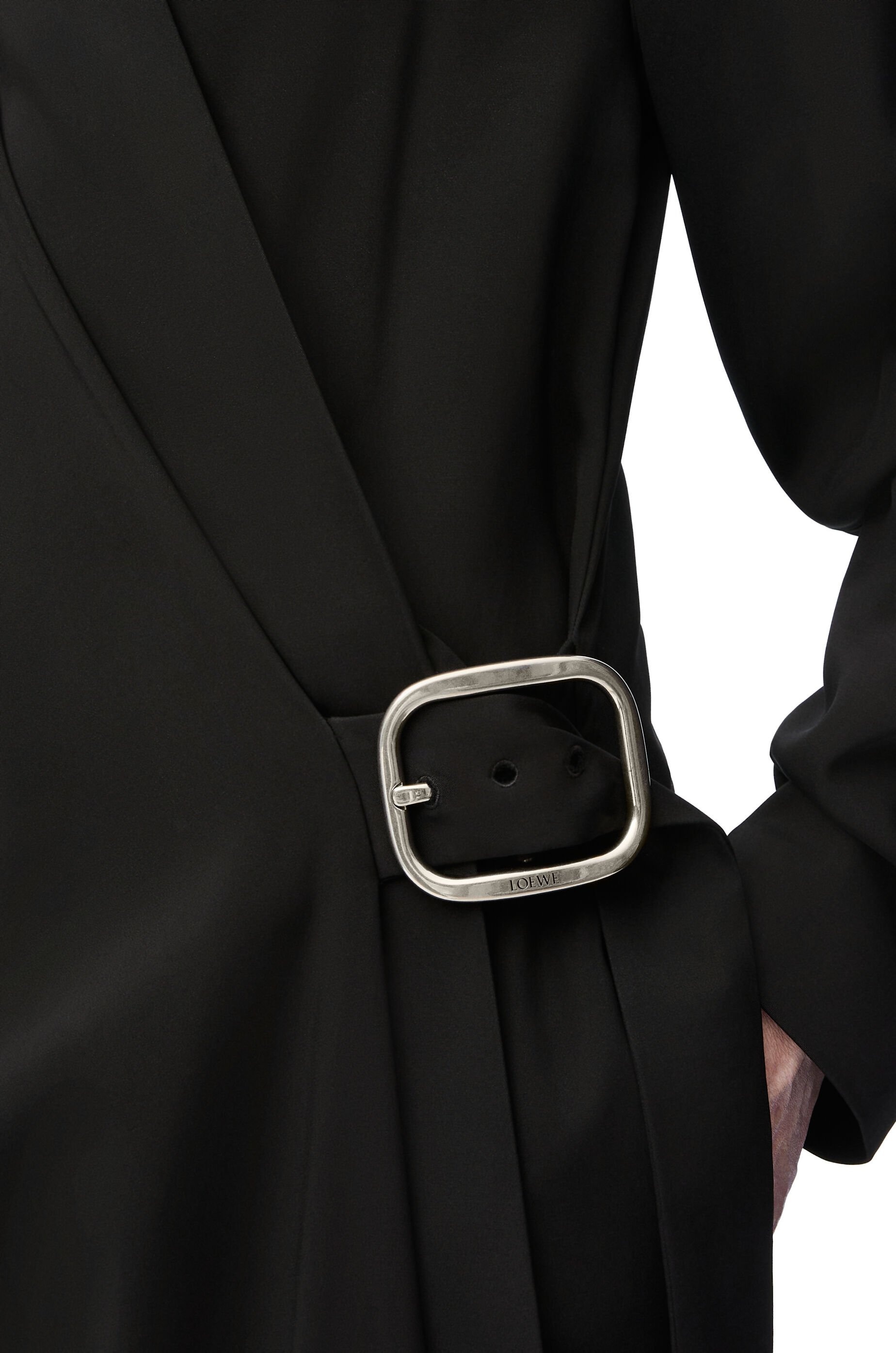 Belted dress in stretch viscose - 5