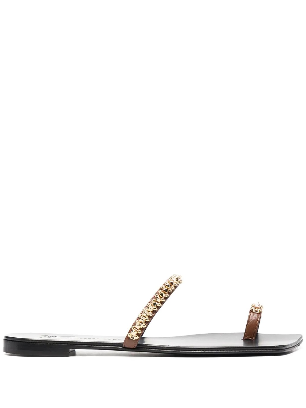 rockstud-embellished flat sandals - 1