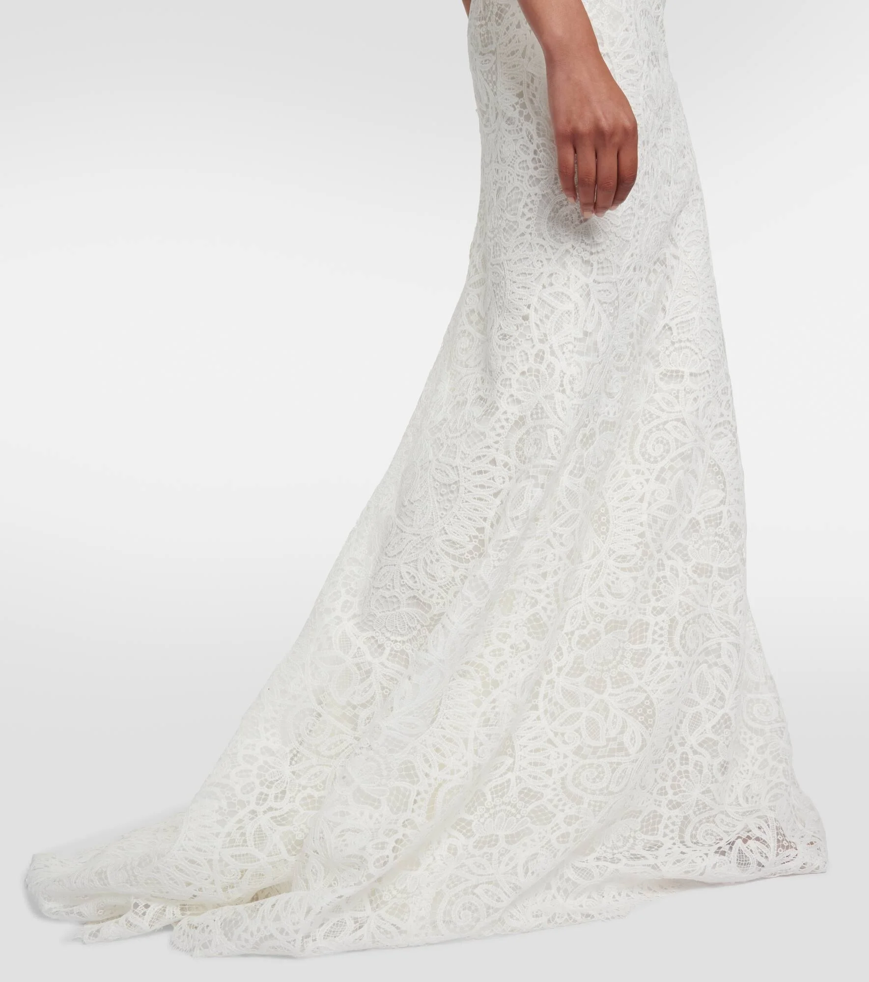 beautiful wedding dresses lace White Boho A-Line Lace Wedding Dress with Appliques, White / 12