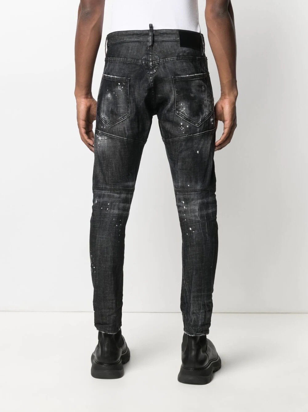 Tidy Biker distressed-effect jeans - 4