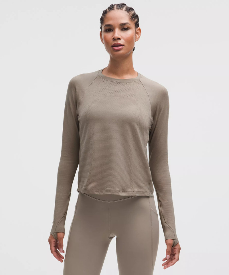 Swiftly Mesh-Back Long-Sleeve Shirt 1