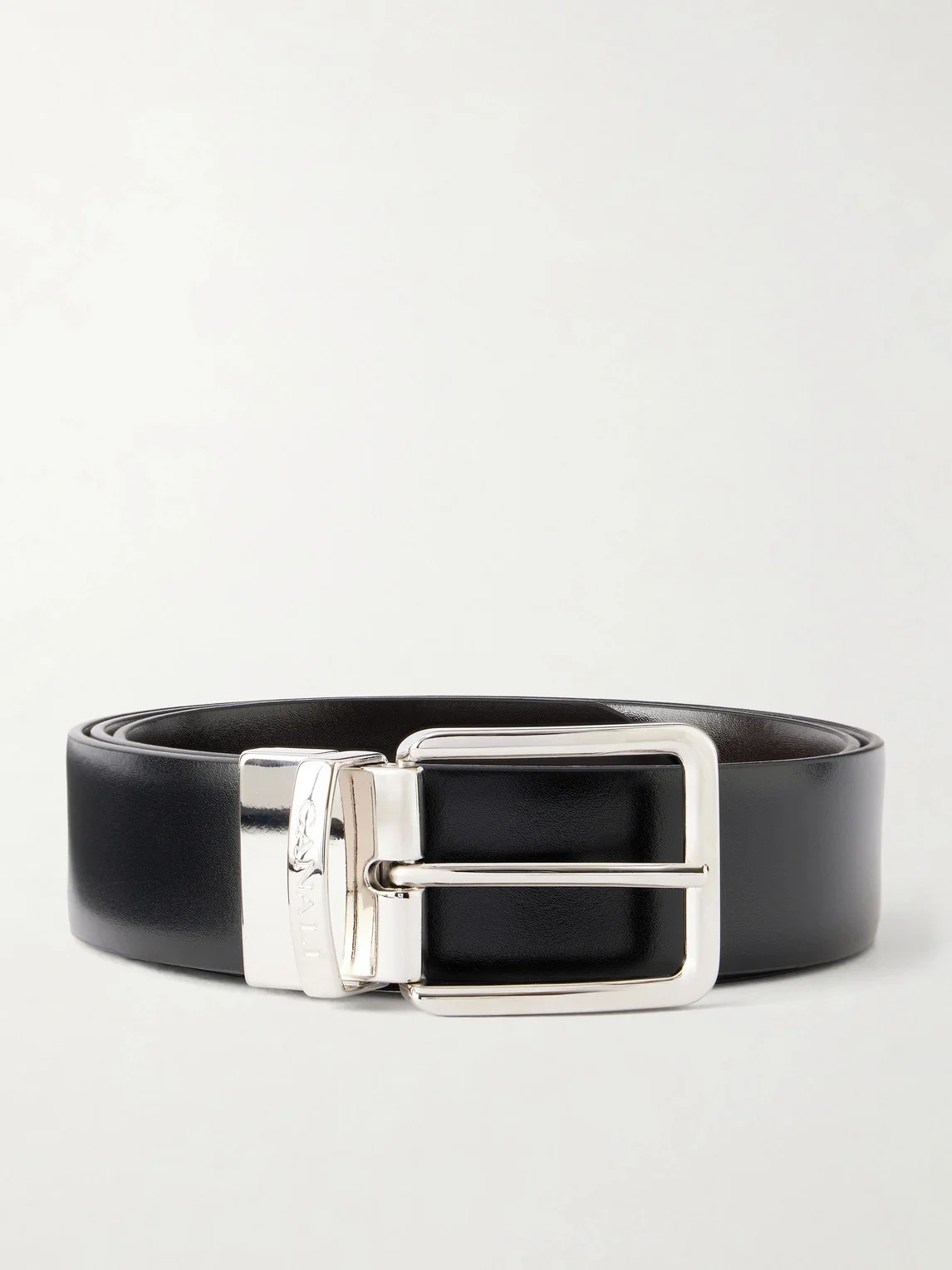 3.5cm Reversible Leather Belt - 1