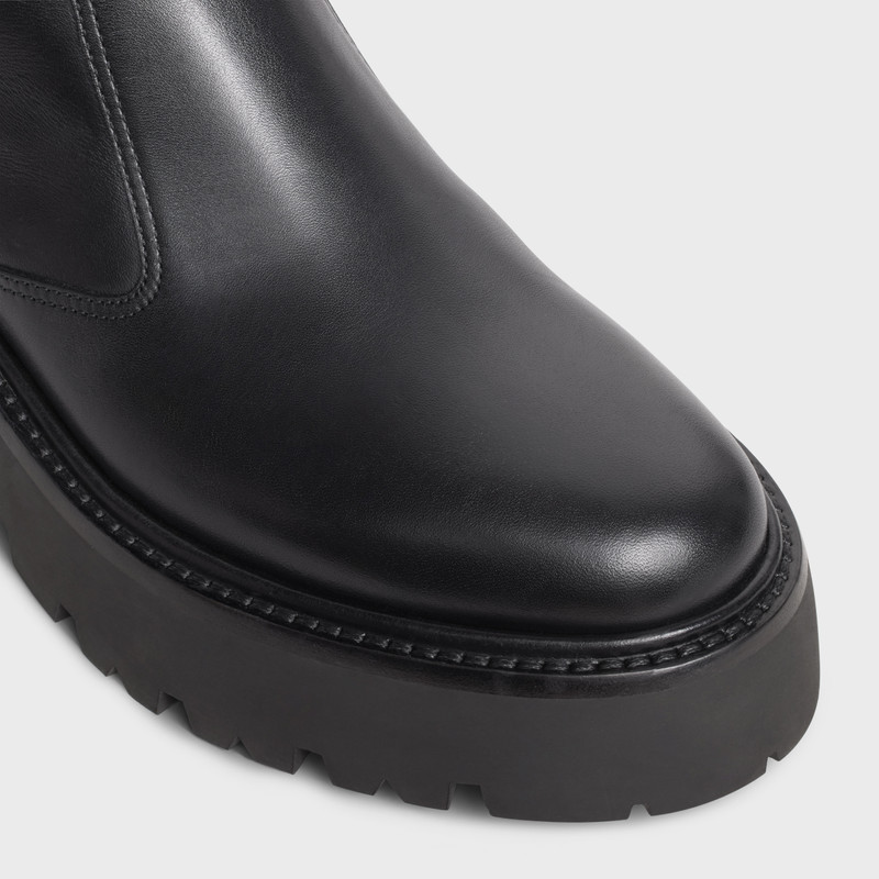 CELINE BULKY BOOTS WITH BACK ZIP AND TRIOMPHE in Calfskin 4