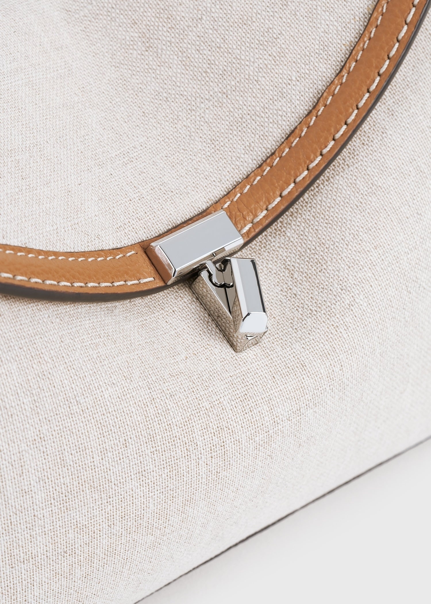 T-Lock clutch ecru/tan - 7