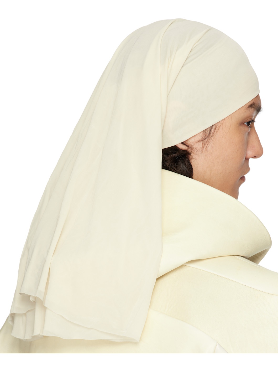 Off-White Hollywood Stretch Cupro Jersey Wig Hat - 3