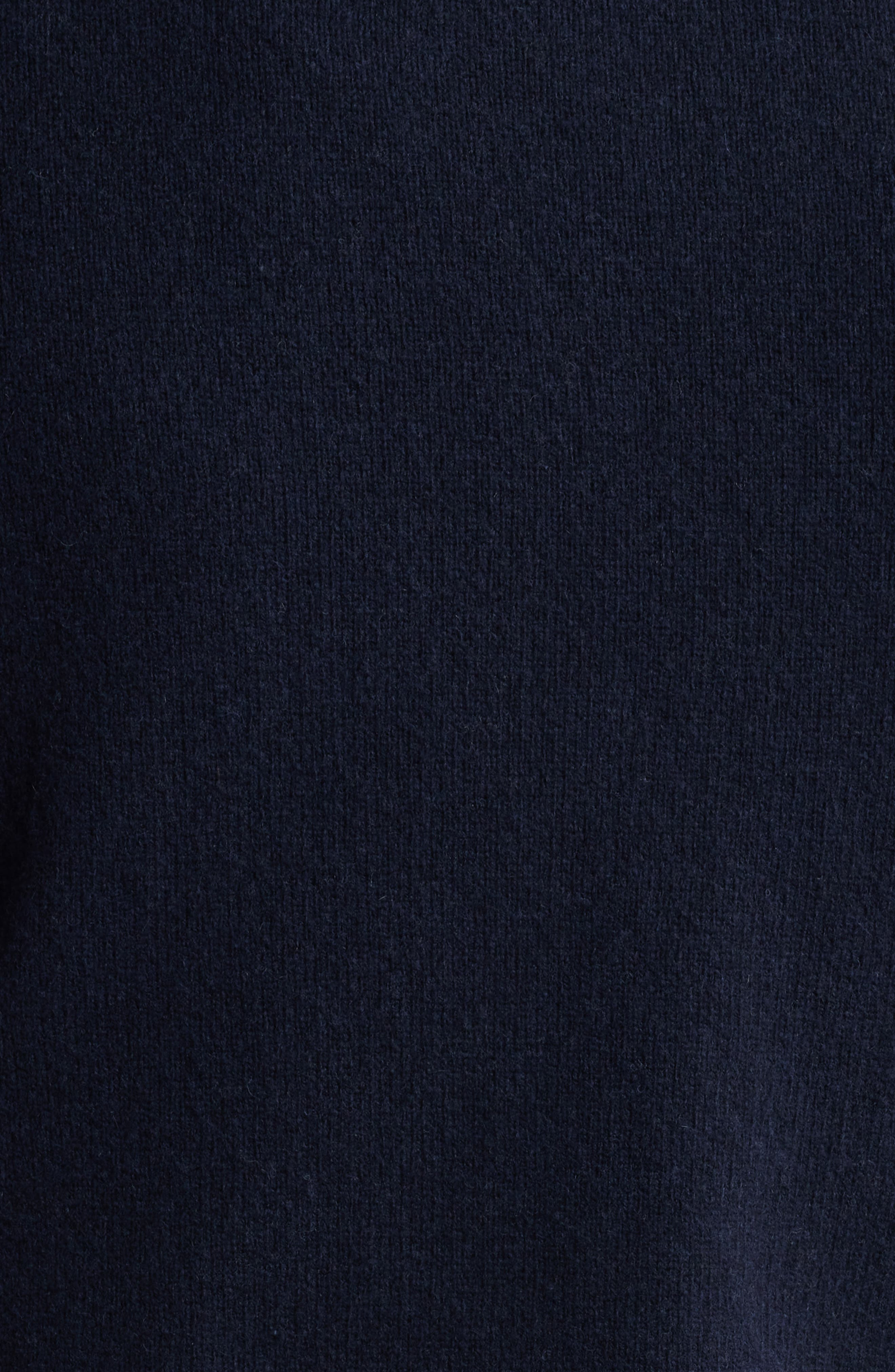Barbour Wool Button & Zip Front Cardigan in Navy at Nordstrom - 6