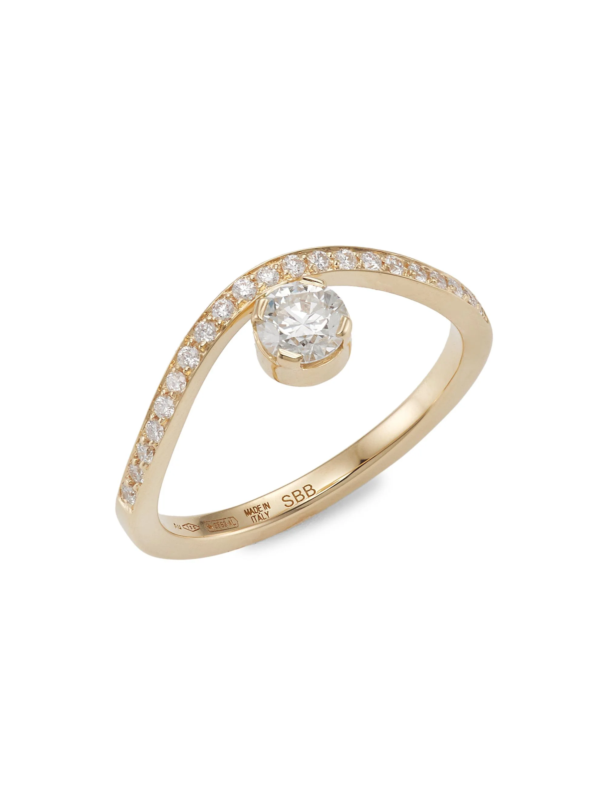 Women's Wild Beauty 18K Yellow Gold & Diamond Grace Grand Diamant Ring - 1